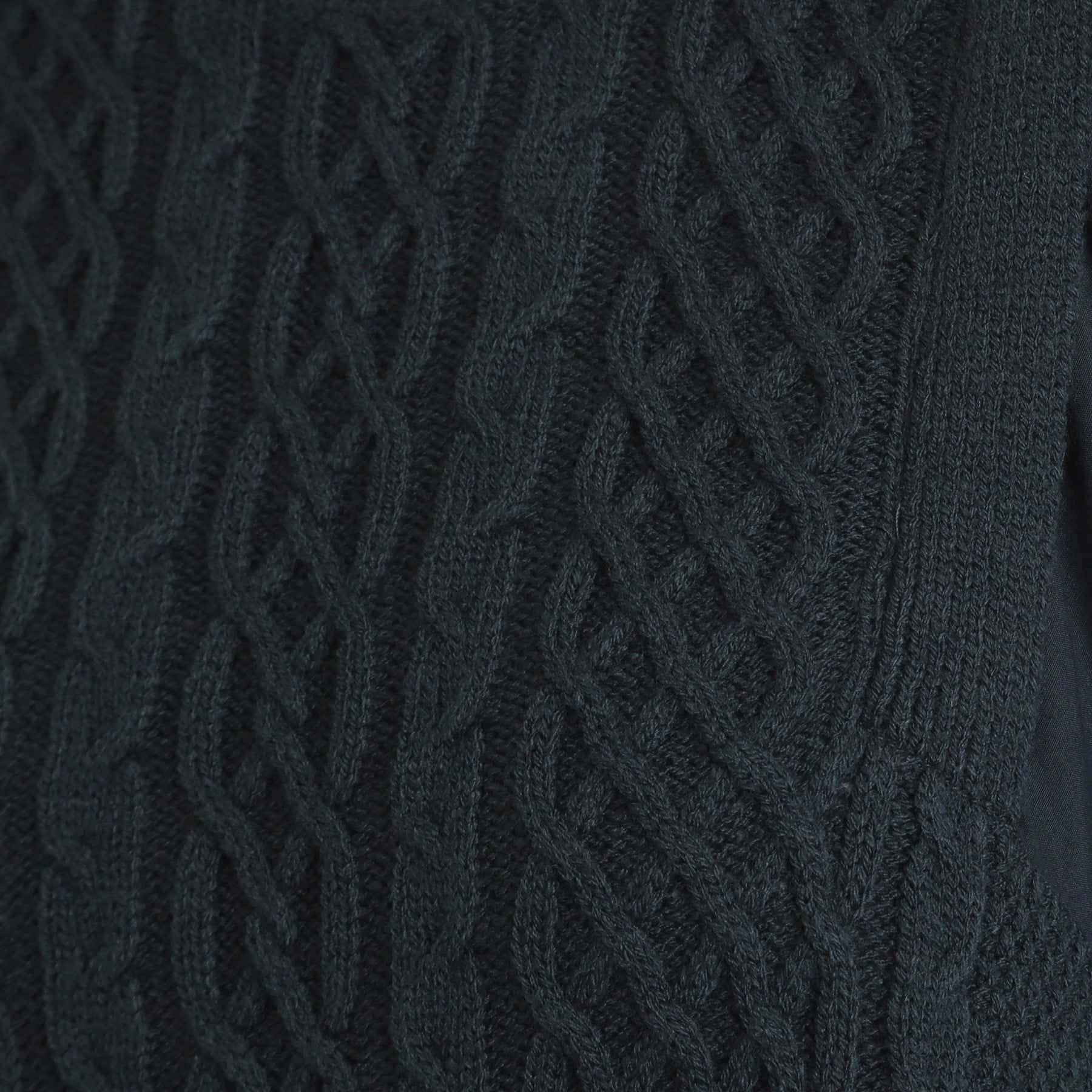 グローブ grove 袖布帛コンビケーブルニットワンピース （グレー(012)） グレー(012)