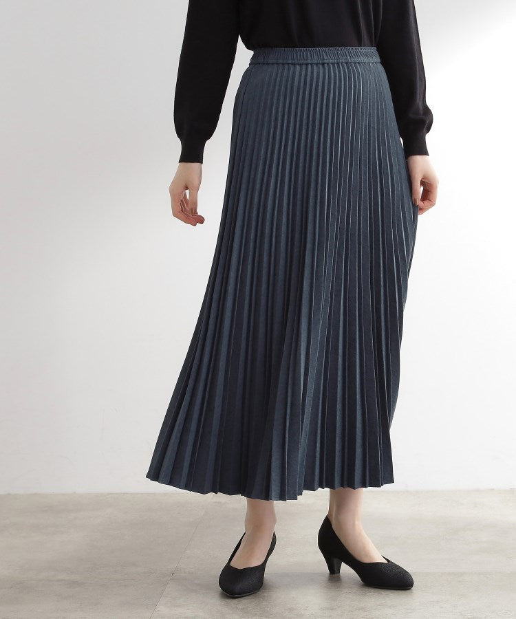 グローブ grove スエード調プリーツスカート （グレージュ(050)） グレージュ(050)