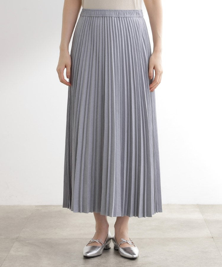 グローブ grove スエード調プリーツスカート （グレージュ(050)） グレージュ(050)