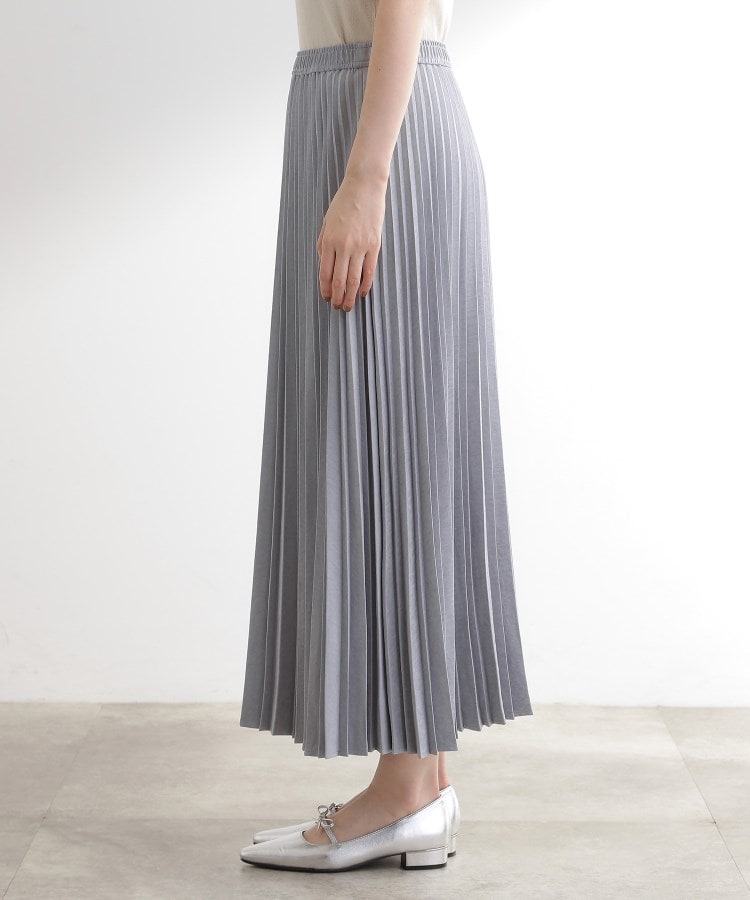 グローブ grove スエード調プリーツスカート （グレージュ(050)） グレージュ(050)