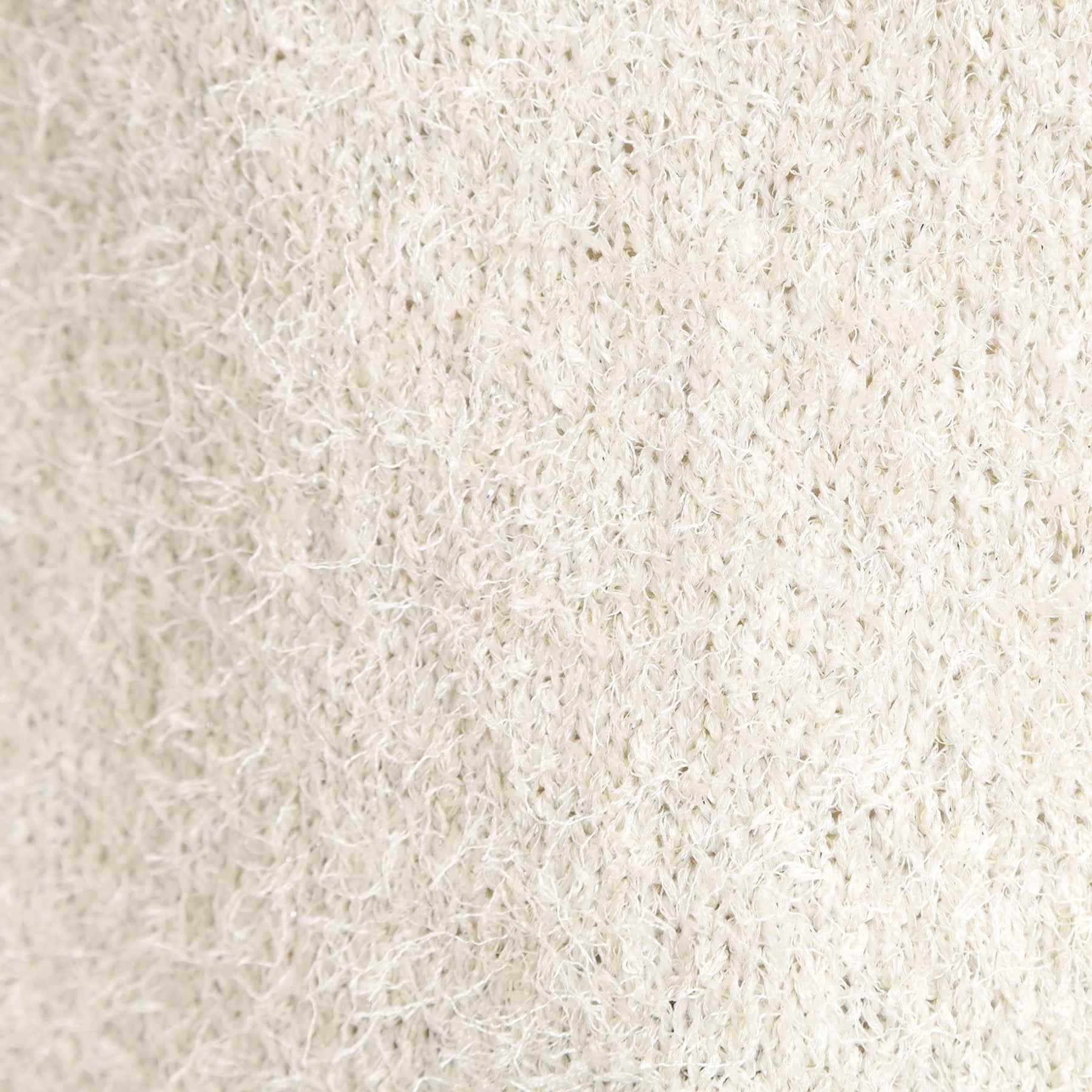 グローブ grove ラメフェザーヤーン オープンカラーニット （オフホワイト(003)） オフホワイト(003)