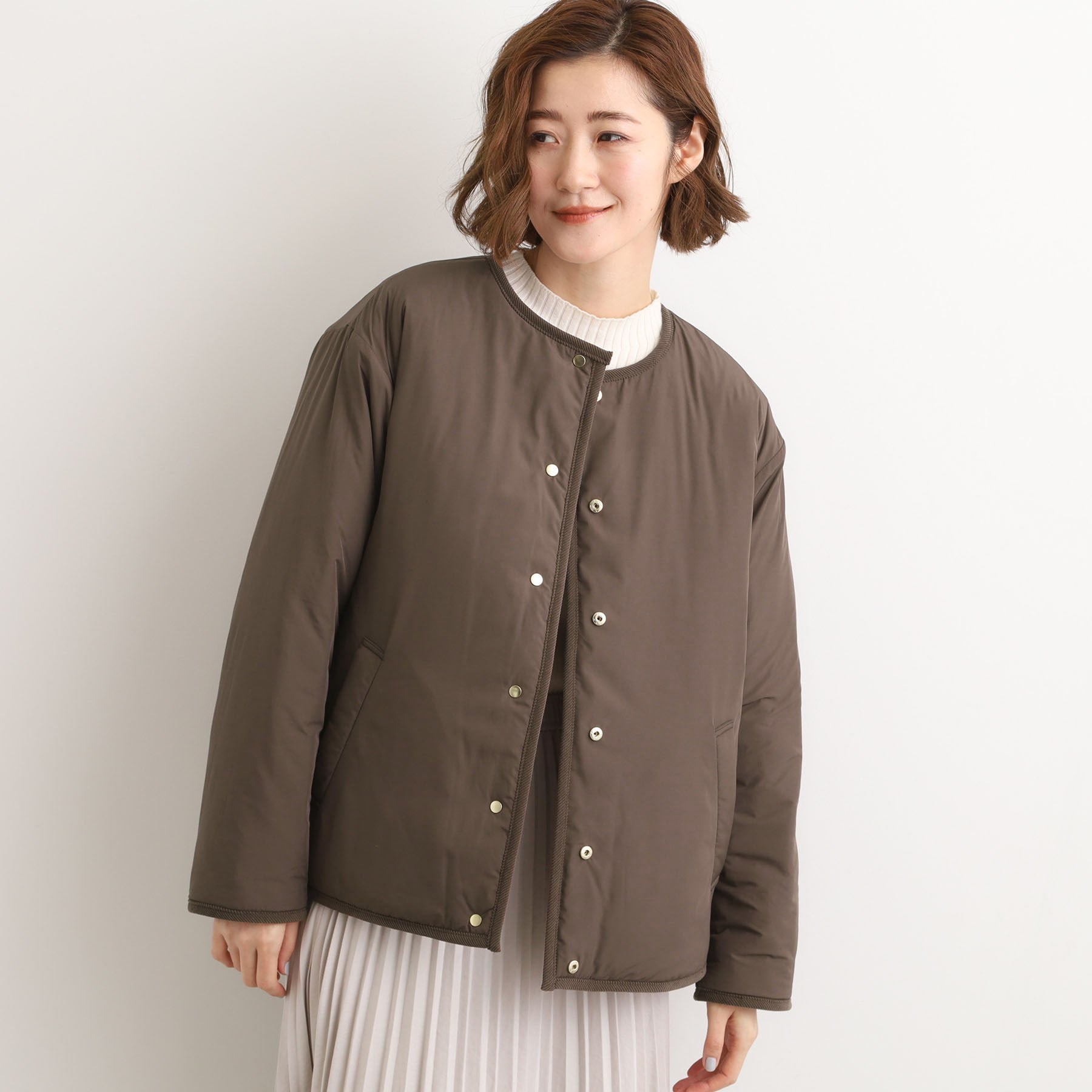 グローブ grove コーデュロイ リバーシブル中綿ジャケット （ブラウン(043)） ブラウン(043)