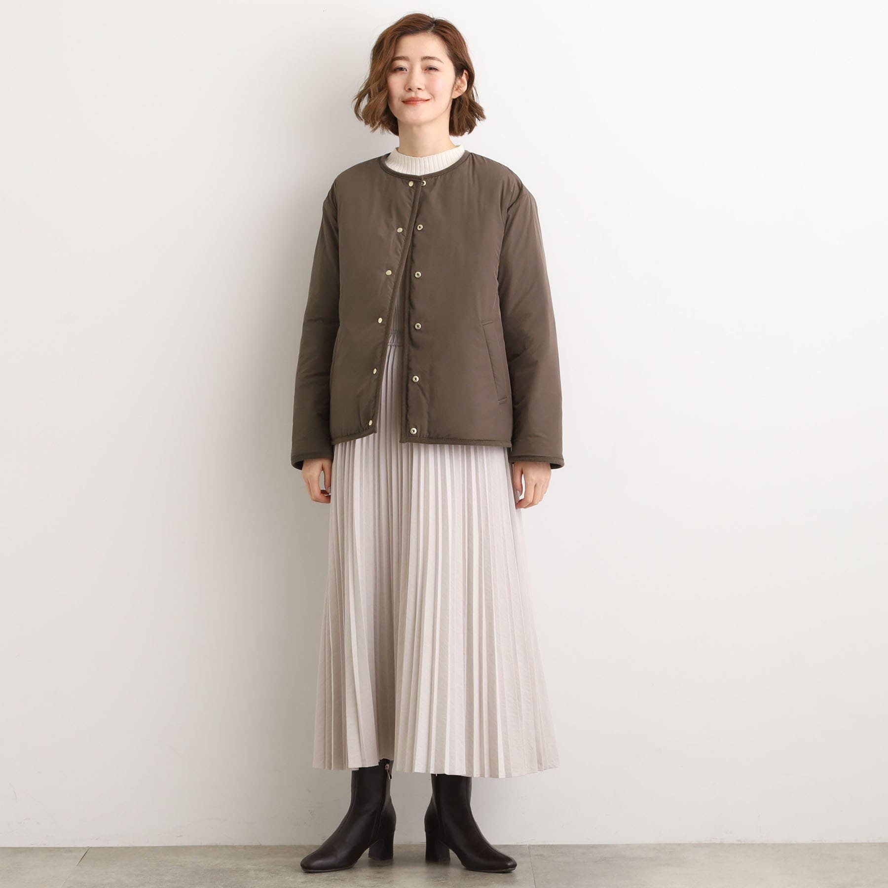 グローブ grove コーデュロイ リバーシブル中綿ジャケット （ブラウン(043)） ブラウン(043)