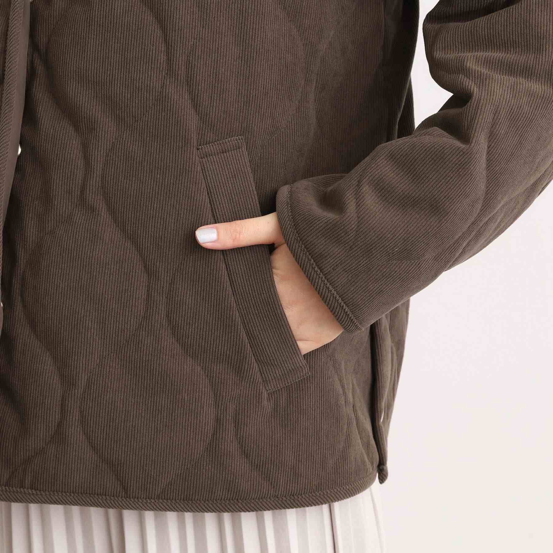 グローブ grove コーデュロイ リバーシブル中綿ジャケット （ブラウン(043)） ブラウン(043)