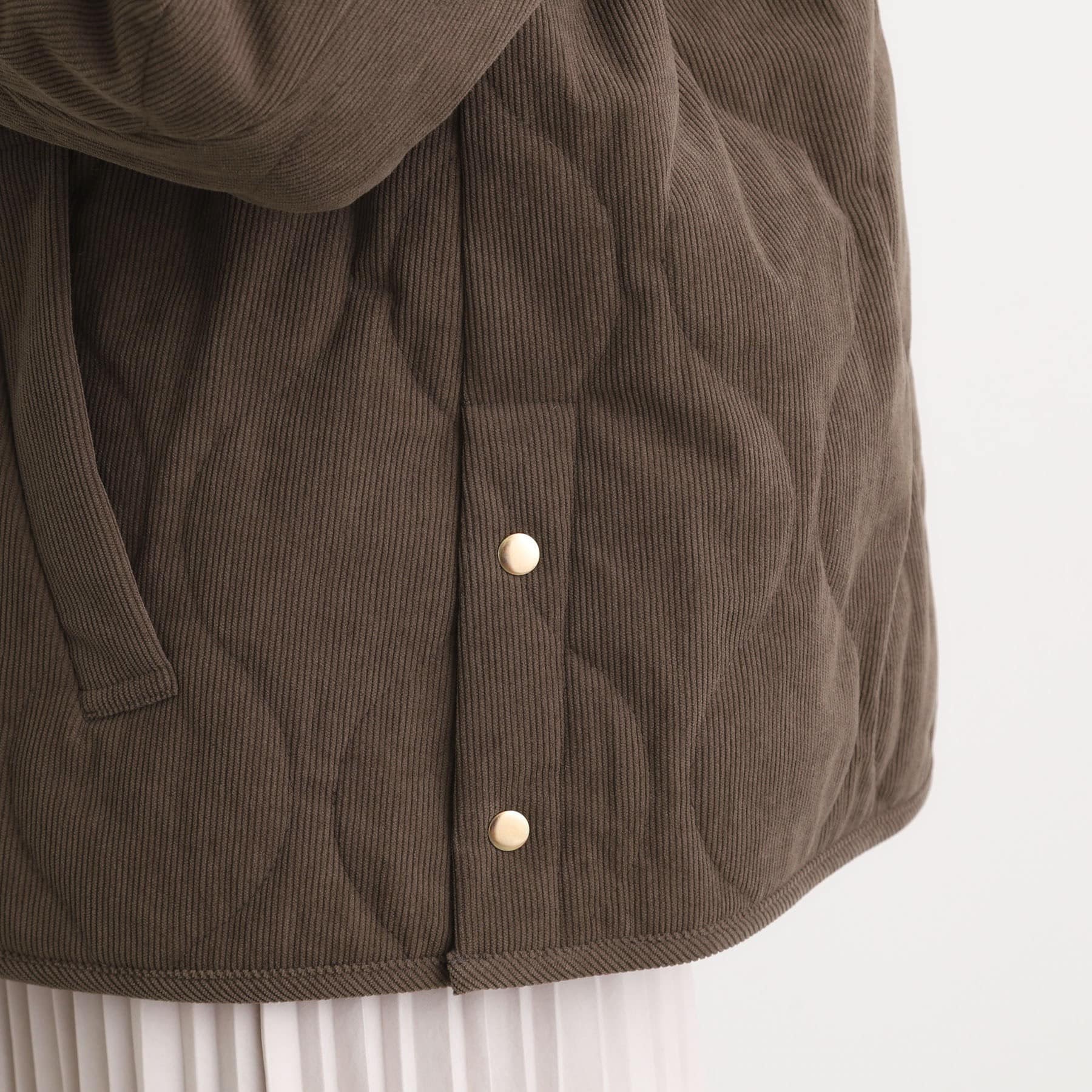 グローブ grove コーデュロイ リバーシブル中綿ジャケット （ブラウン(043)） ブラウン(043)