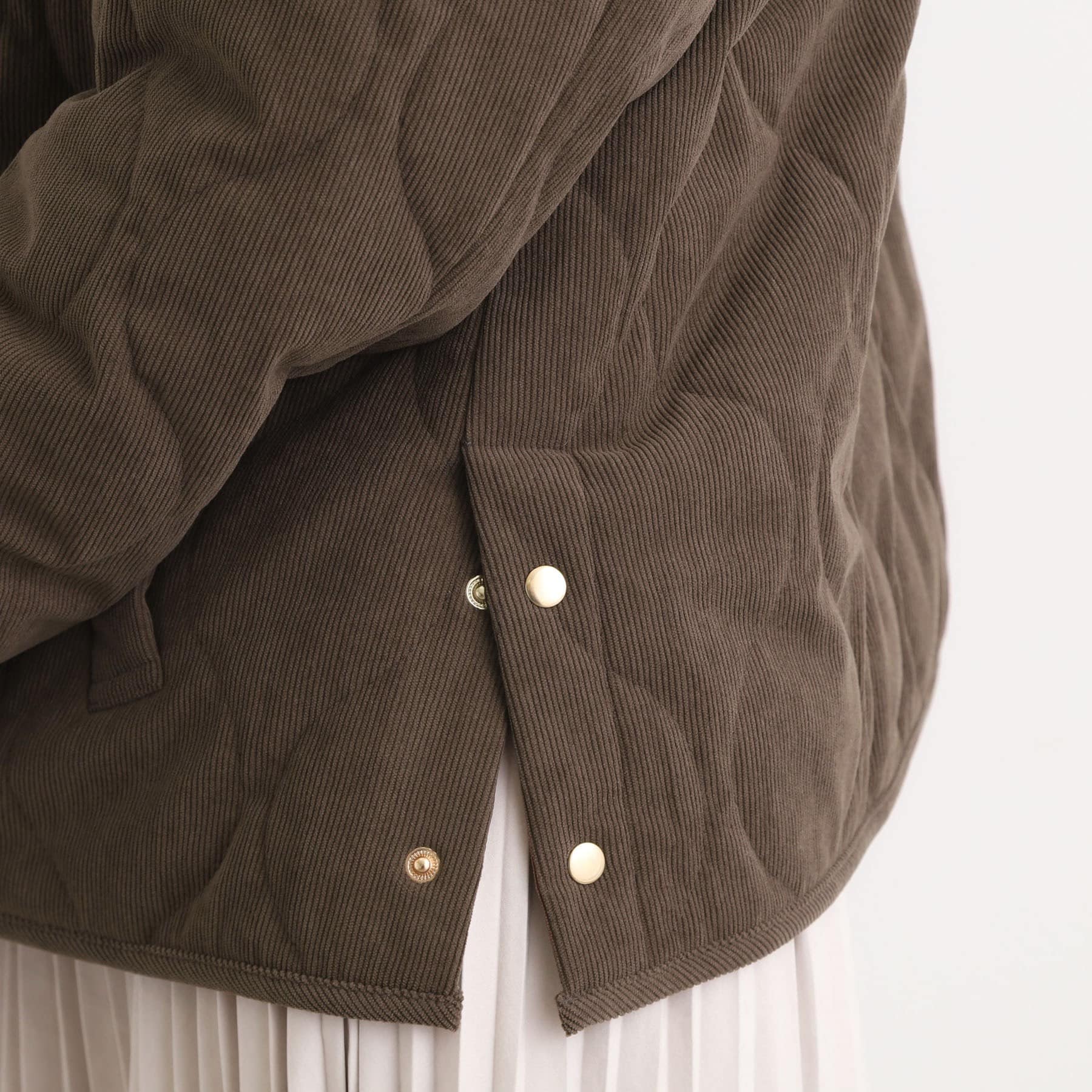 グローブ grove コーデュロイ リバーシブル中綿ジャケット （ブラウン(043)） ブラウン(043)