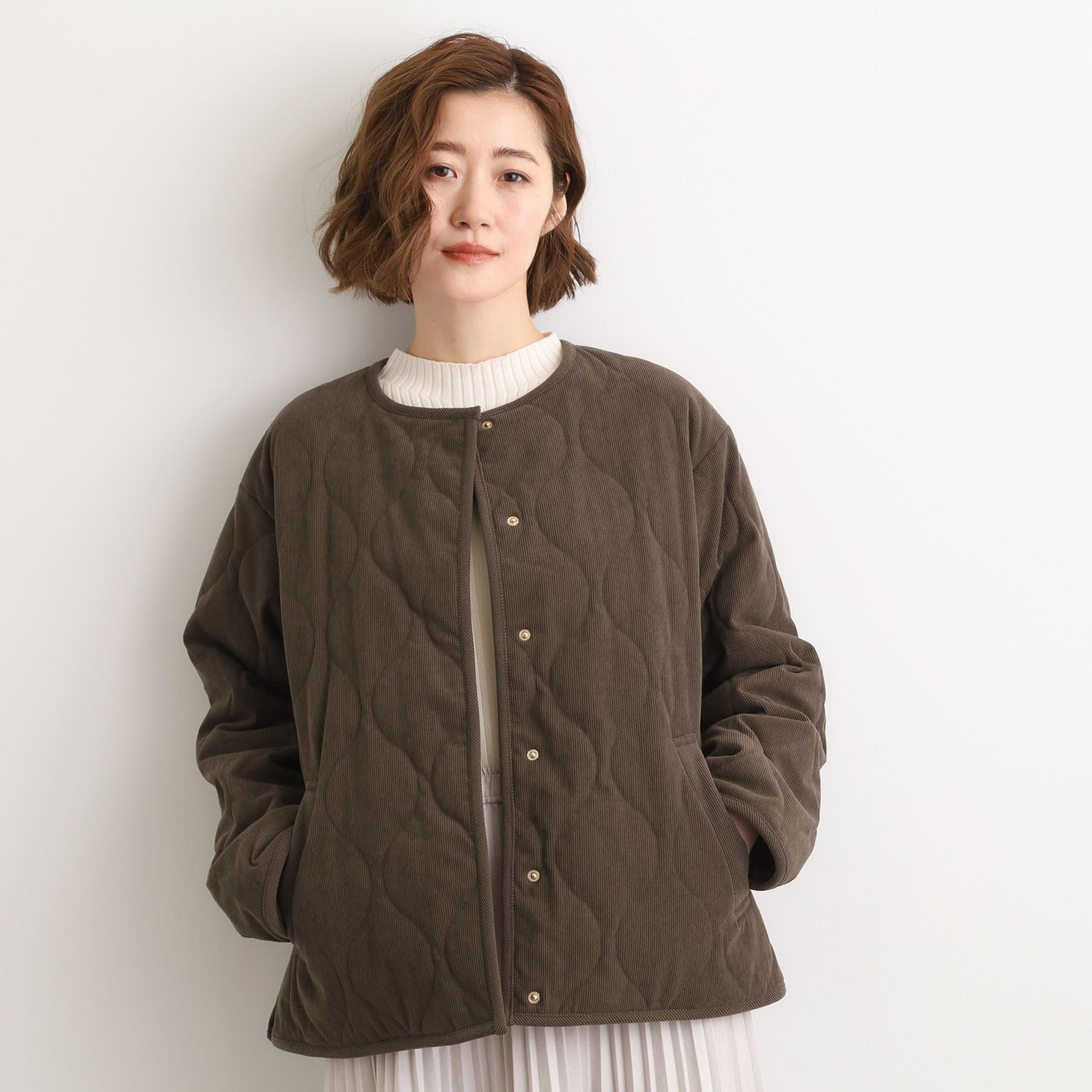 グローブ grove コーデュロイ リバーシブル中綿ジャケット （ブラウン(043)） ブラウン(043)