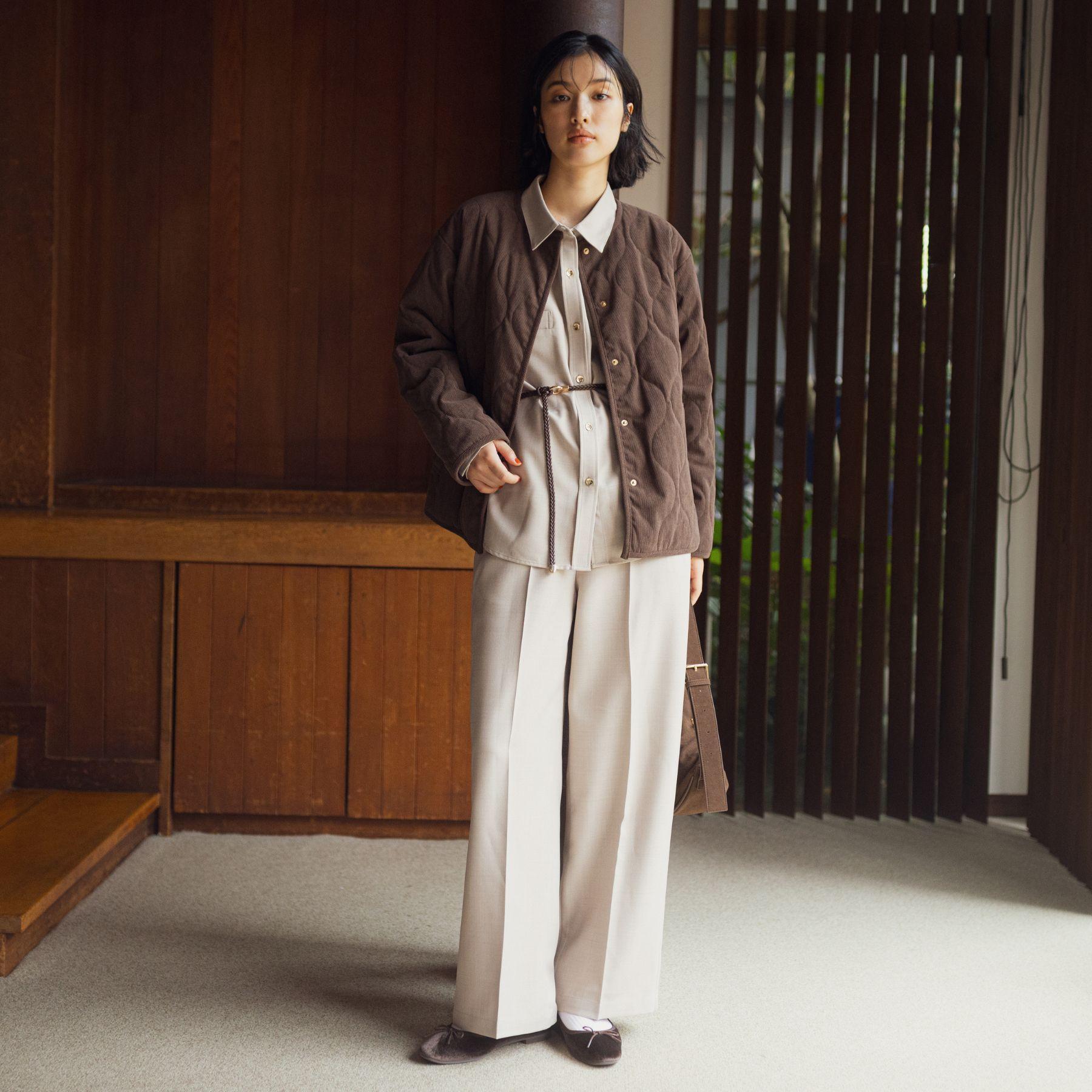 グローブ grove コーデュロイ リバーシブル中綿ジャケット （ブラウン(043)） ブラウン(043)