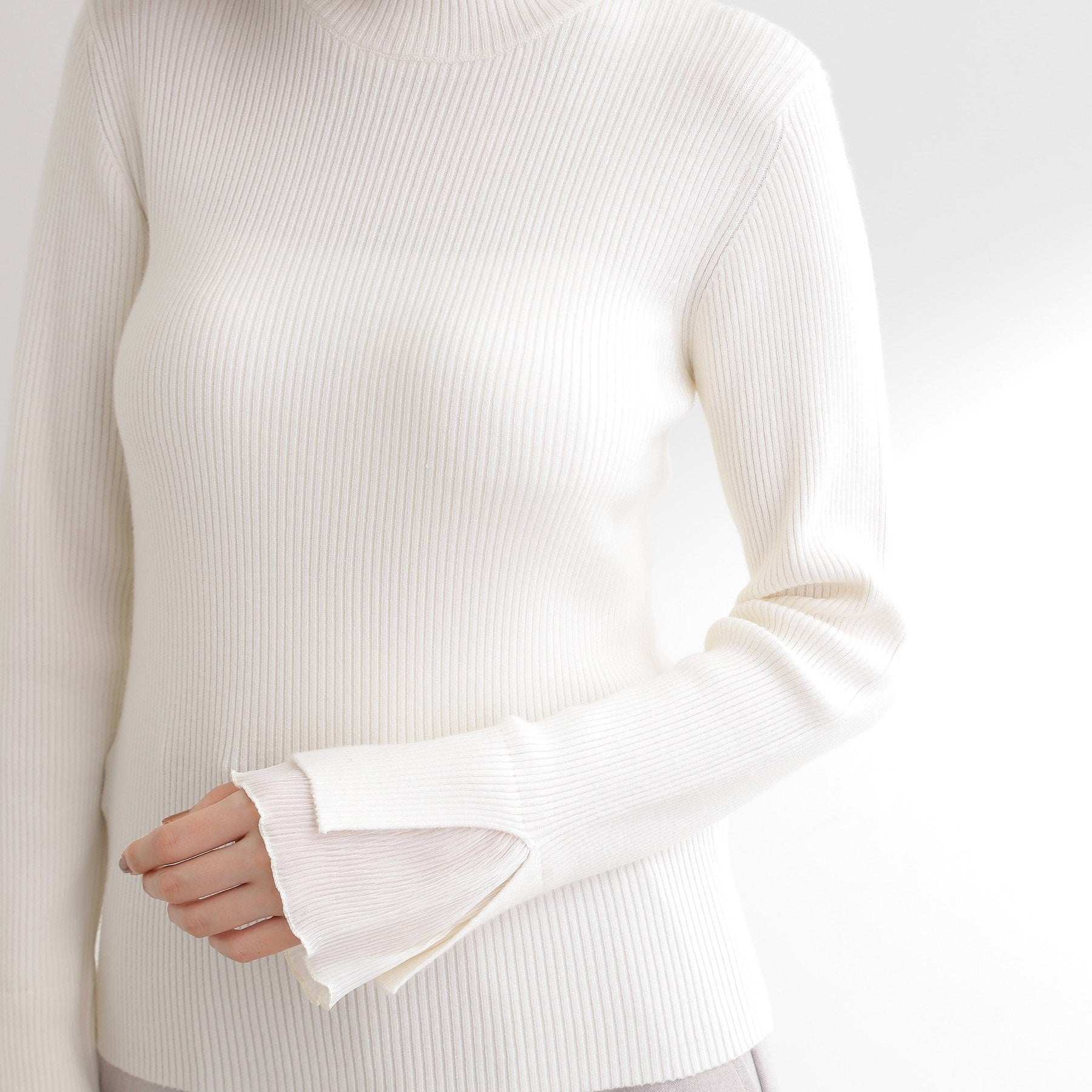 グローブ grove プリーツレイヤードニットプルオーバー （オフホワイト(003)） オフホワイト(003)