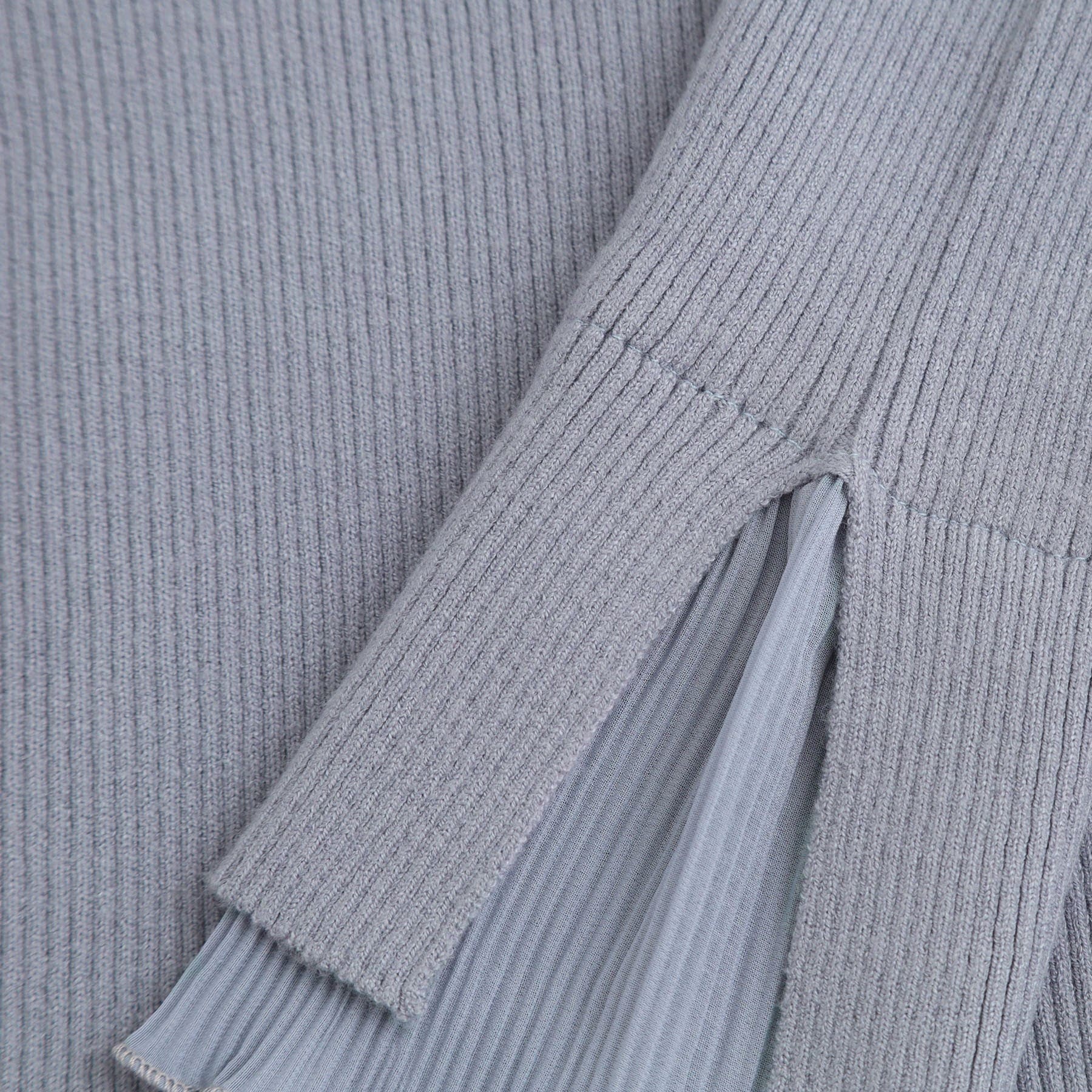 グローブ grove プリーツレイヤードニットプルオーバー （オフホワイト(003)） オフホワイト(003)