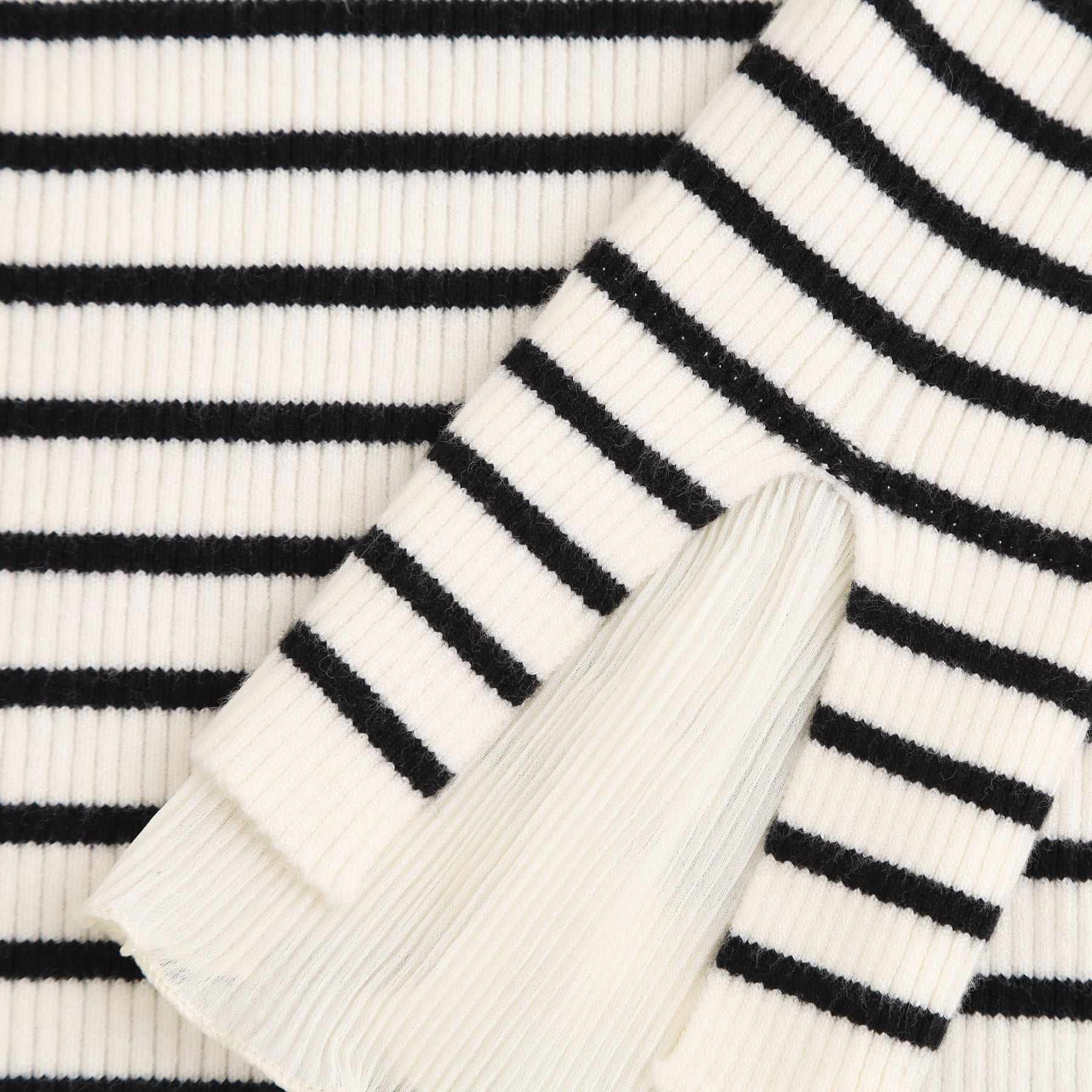 グローブ grove プリーツレイヤードニットプルオーバー （オフホワイト(003)） オフホワイト(003)