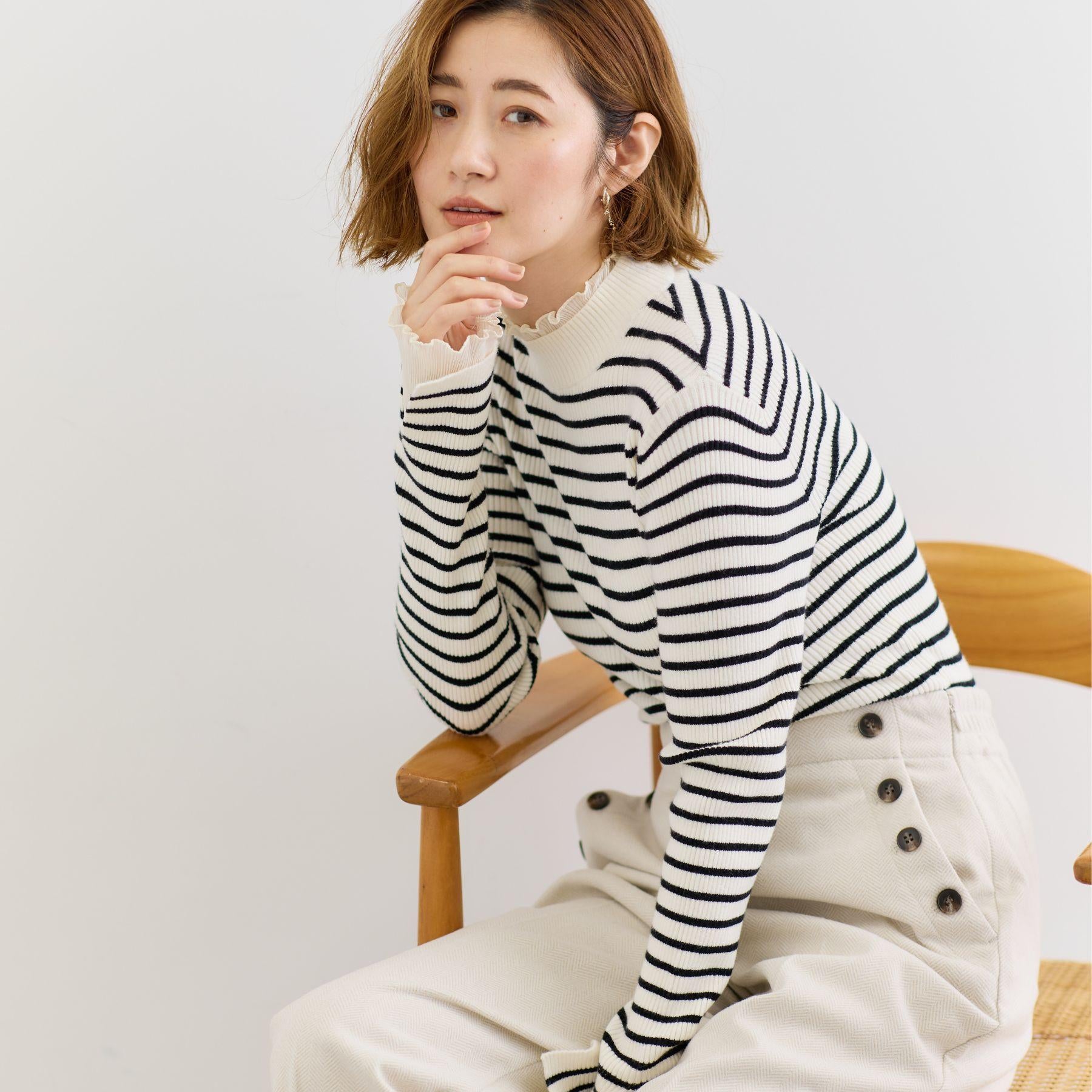 グローブ grove プリーツレイヤードニットプルオーバー （オフホワイト(003)） オフホワイト(003)