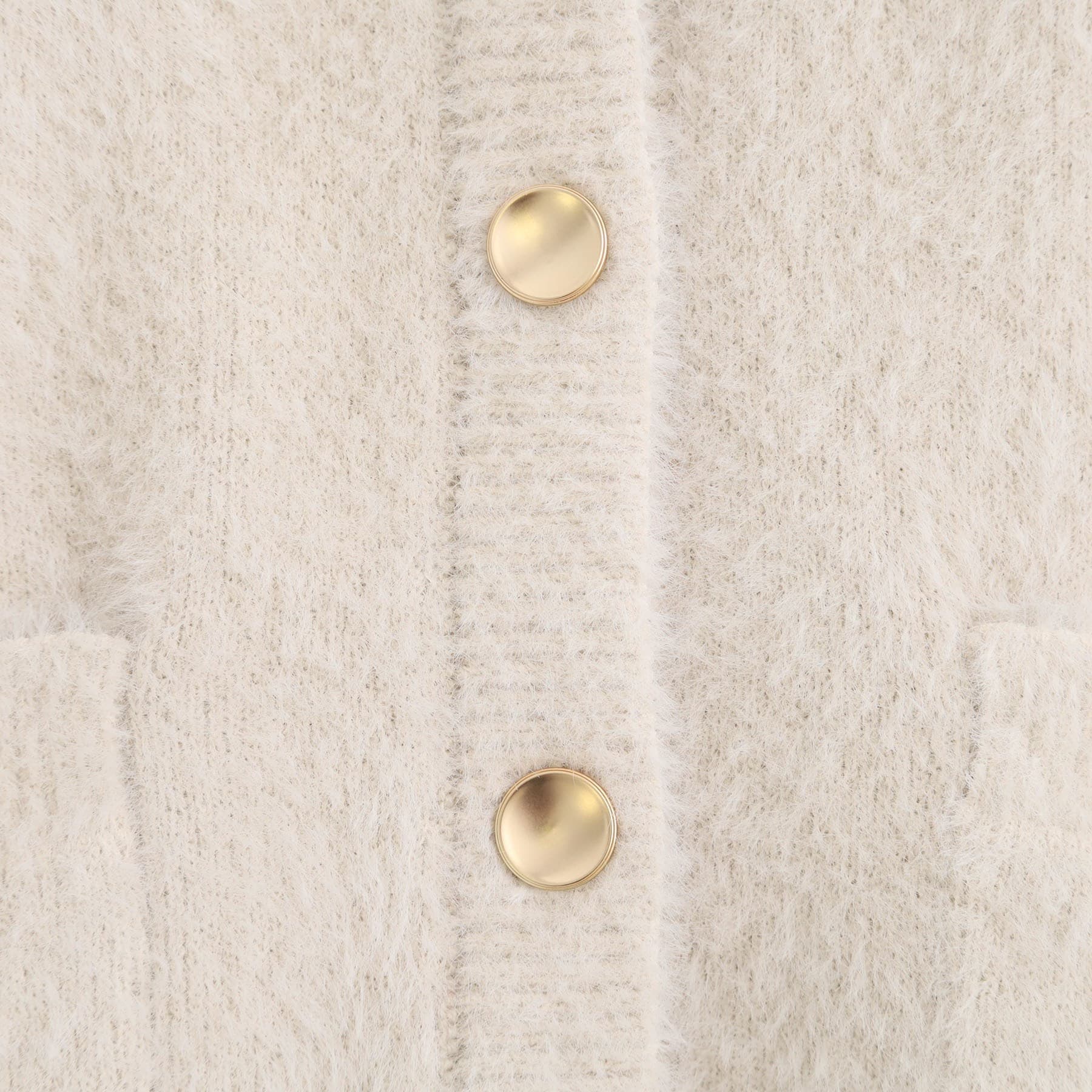 グローブ grove 軽やかフェザーで魅せる、クラシカルな主役カーディガン （グレージュ(050)） グレージュ(050)