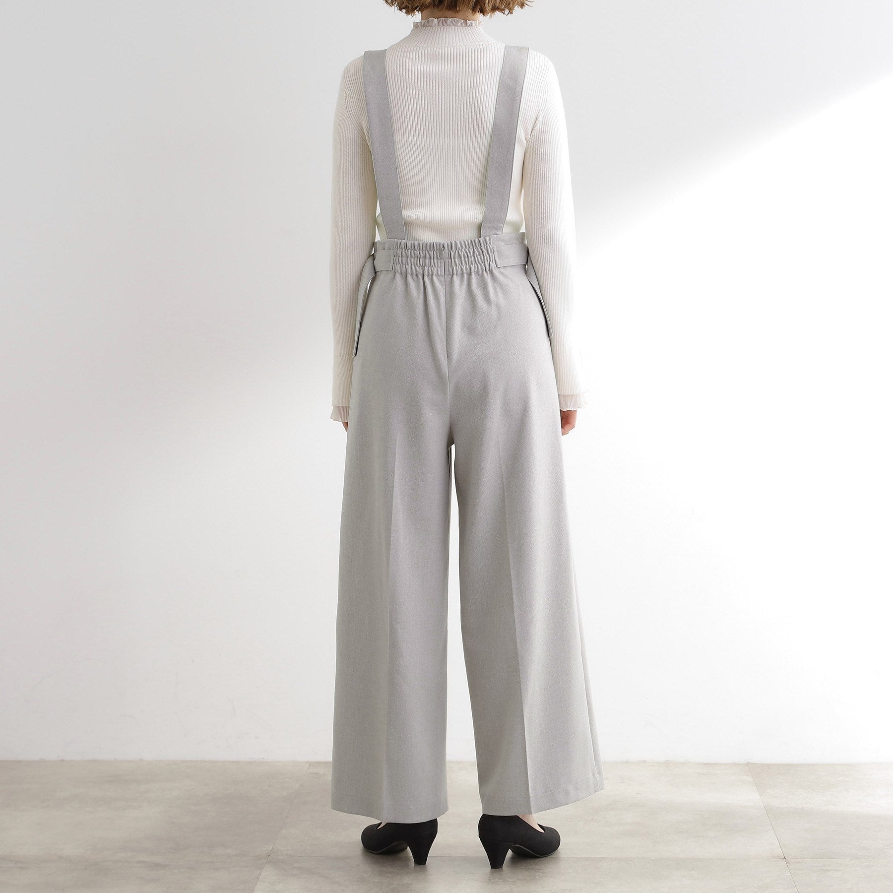 グローブ grove サス付きセンタープレスワイドパンツ （ブラウン(043)） ブラウン(043)