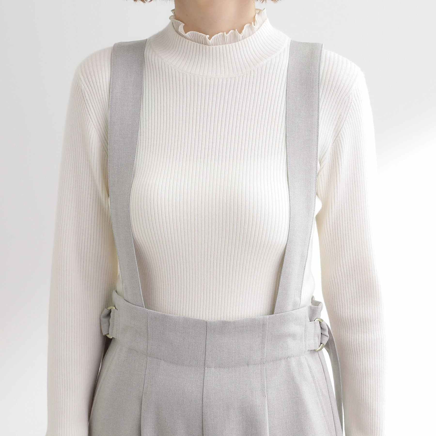 グローブ grove サス付きセンタープレスワイドパンツ （ブラウン(043)） ブラウン(043)