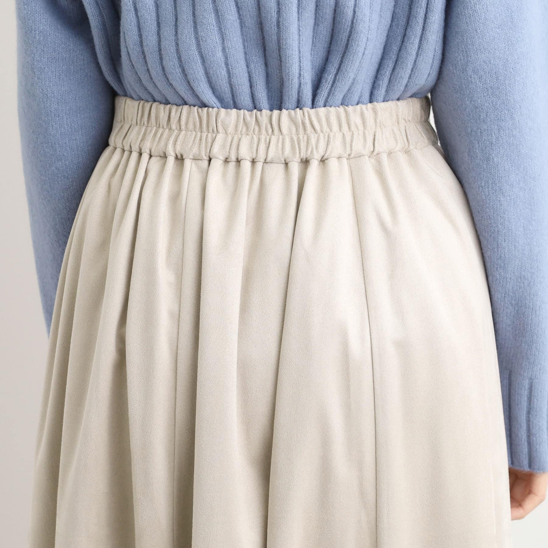 グローブ grove スエードライク マキシティアードスカート （グレージュ(050)） グレージュ(050)