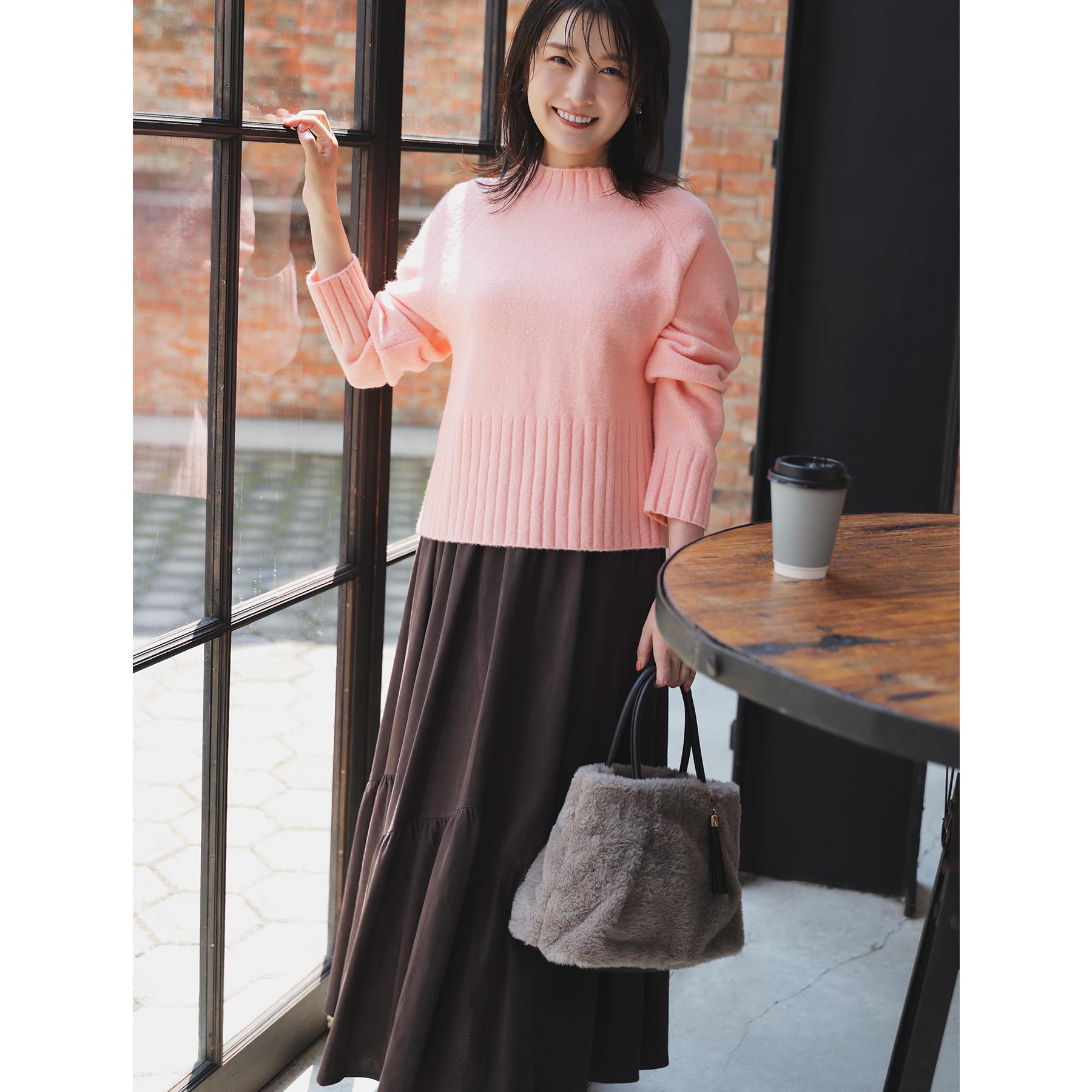 グローブ grove スエードライク マキシティアードスカート （グレージュ(050)） グレージュ(050)