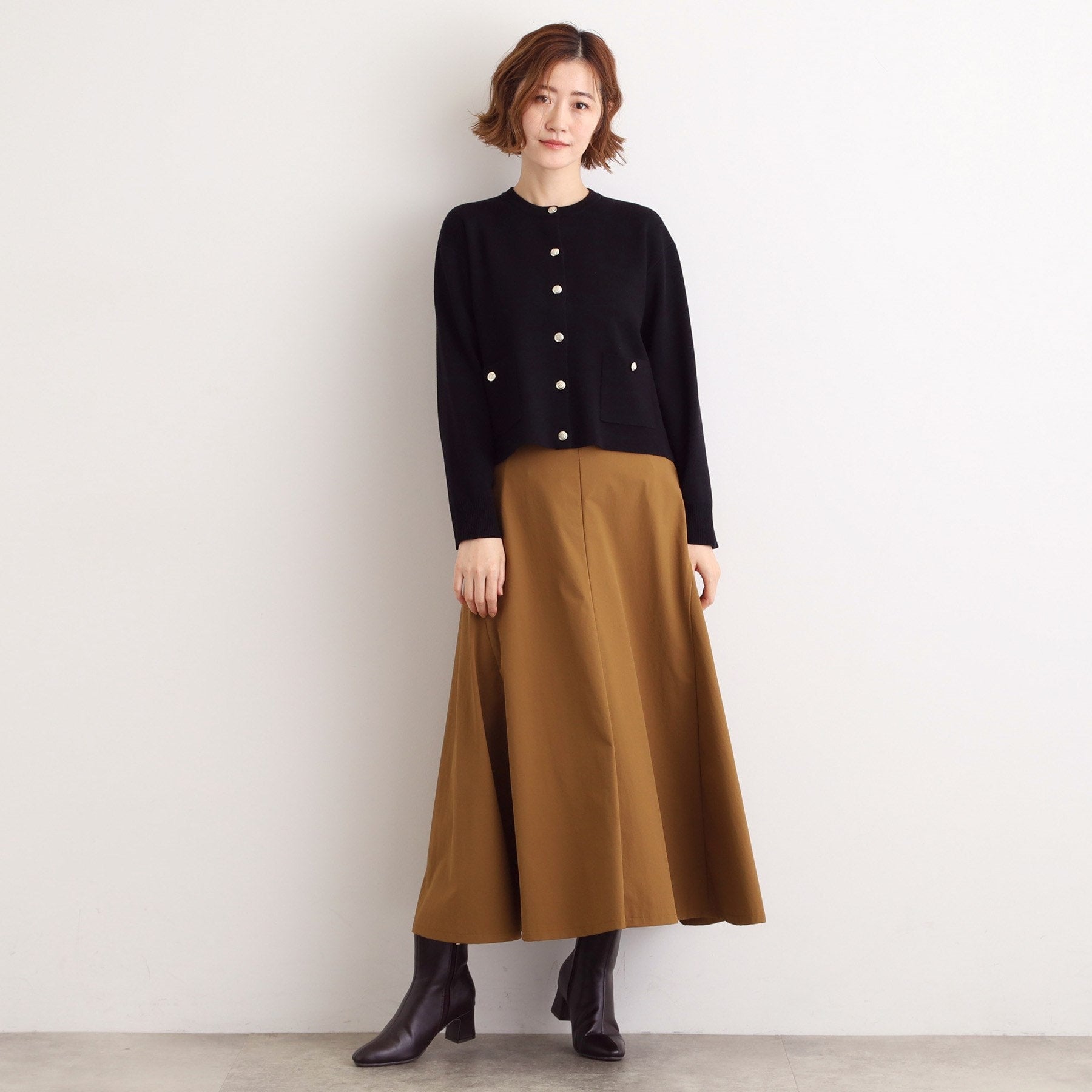 グローブ grove 【SET UP対応】ジャケットライク総針カーディガン （オフホワイト(003)） オフホワイト(003)