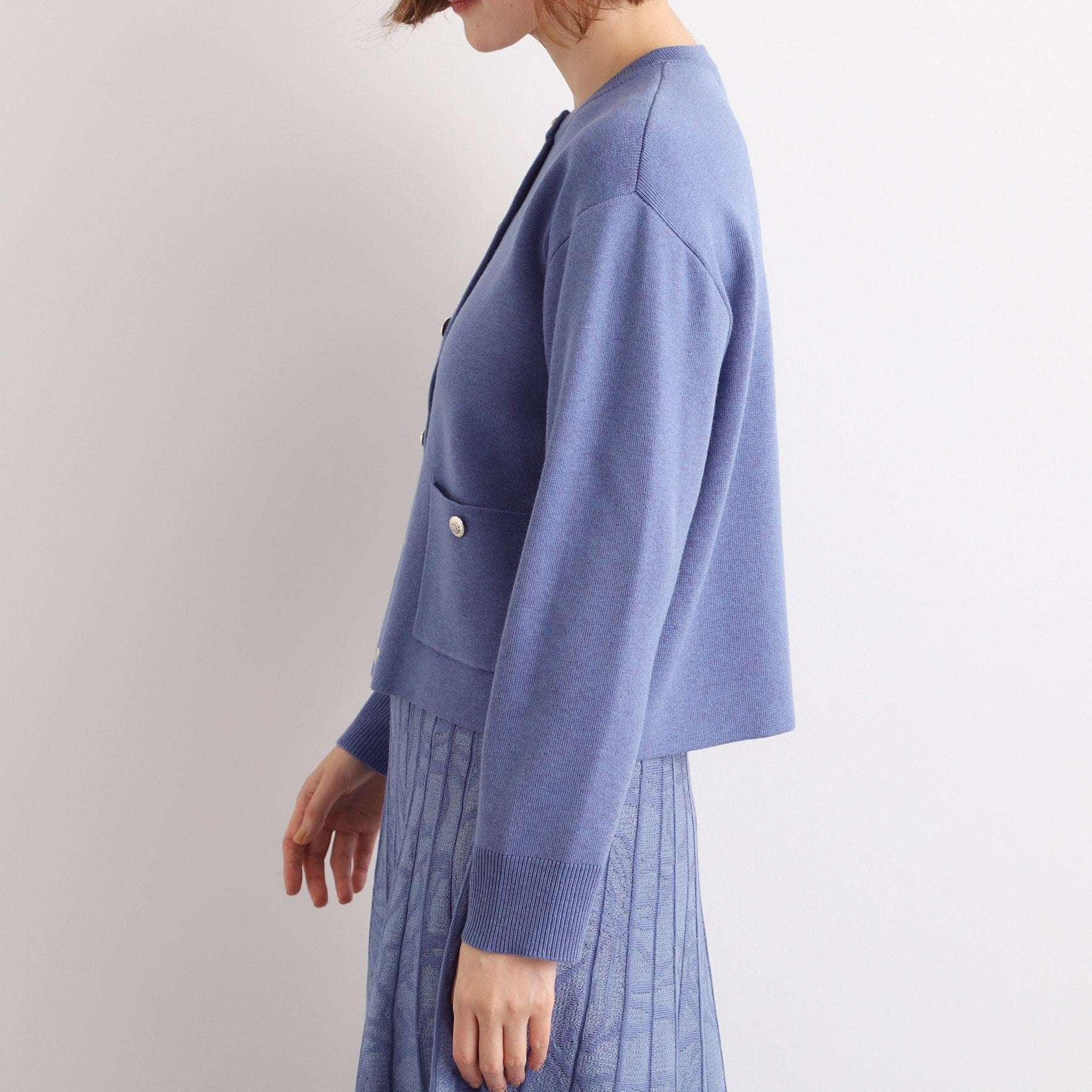 グローブ grove 【SET UP対応】ジャケットライク総針カーディガン （オフホワイト(003)） オフホワイト(003)