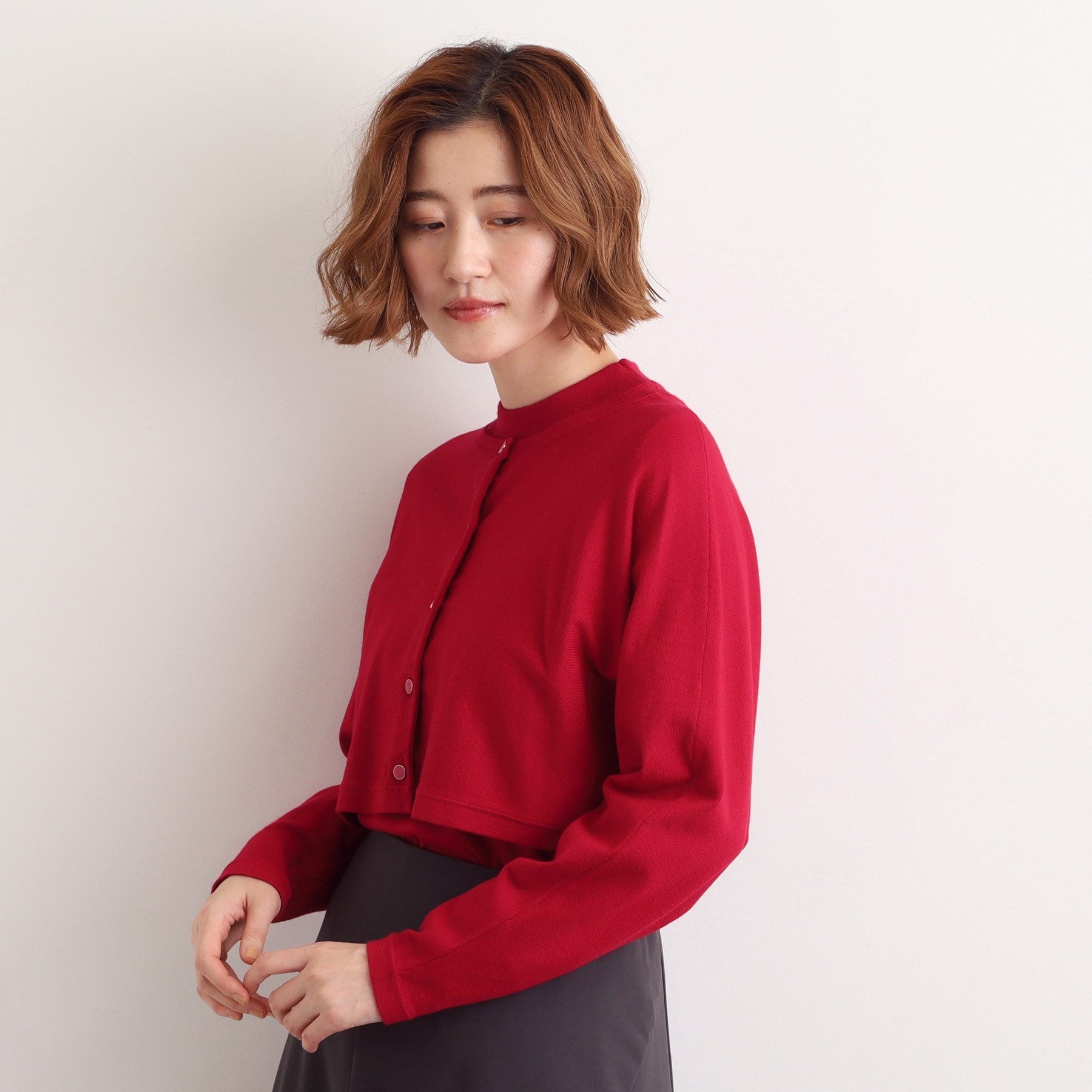 グローブ grove 【2WAY】クロップドカーディガンアンサンブル （ブラック(019)） ブラック(019)