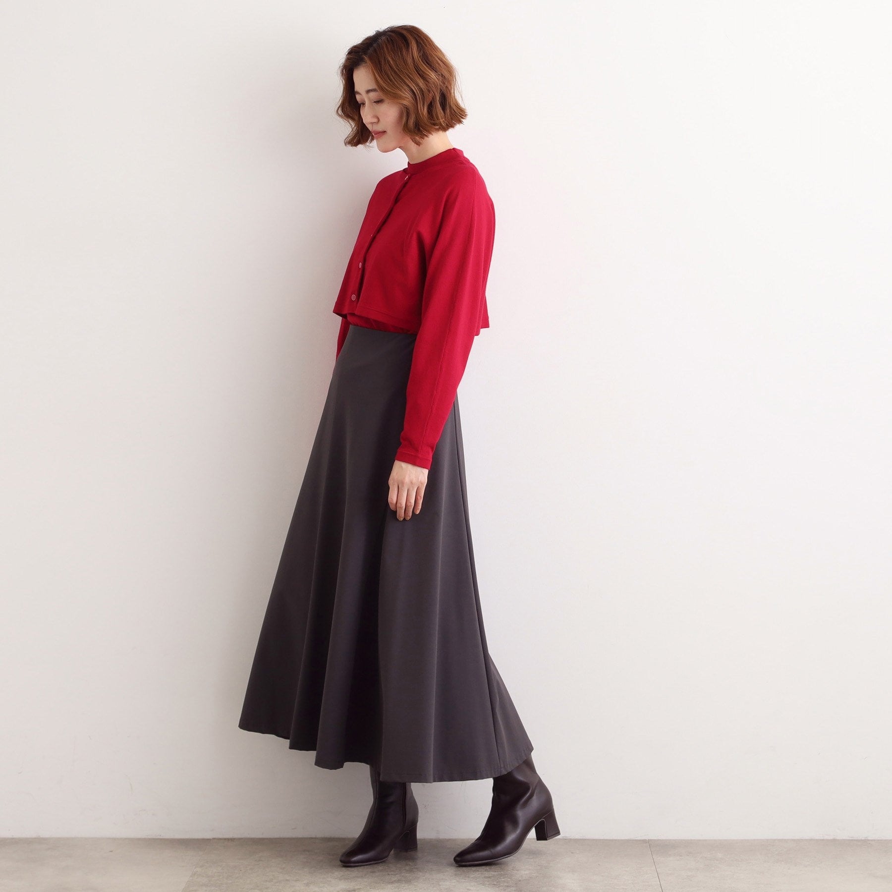 グローブ grove 【2WAY】クロップドカーディガンアンサンブル （ブラック(019)） ブラック(019)