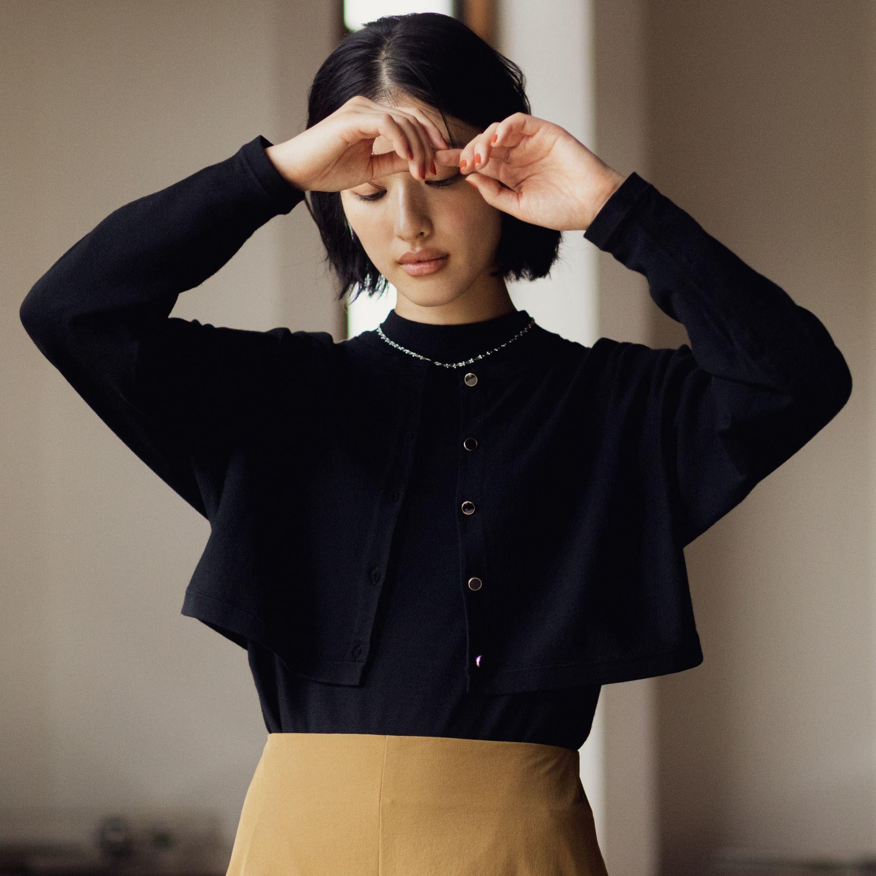 グローブ grove 【2WAY】クロップドカーディガンアンサンブル （ブラック(019)） ブラック(019)