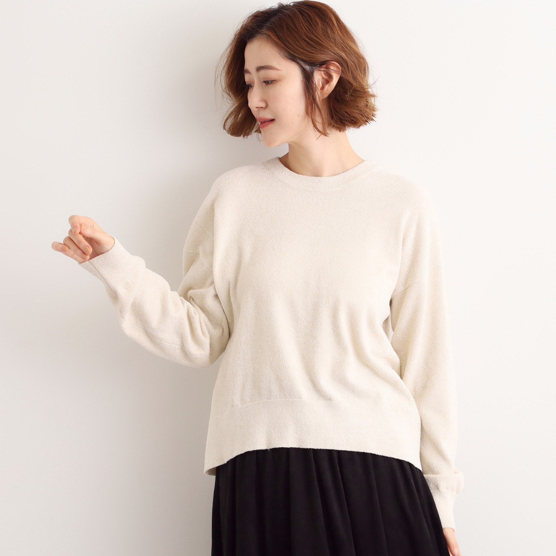 グローブ grove ラメモールヤーンプルオーバーニット （ピンク(071)） ピンク(071)