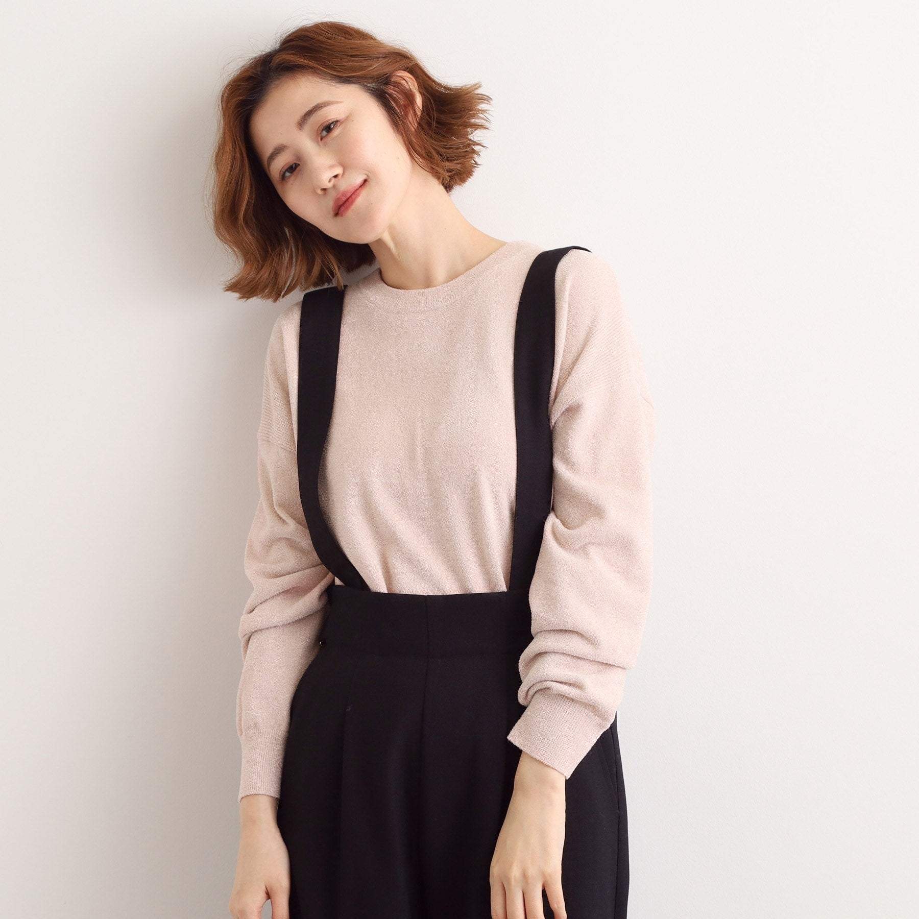 グローブ grove ラメモールヤーンプルオーバーニット （ピンク(071)） ピンク(071)