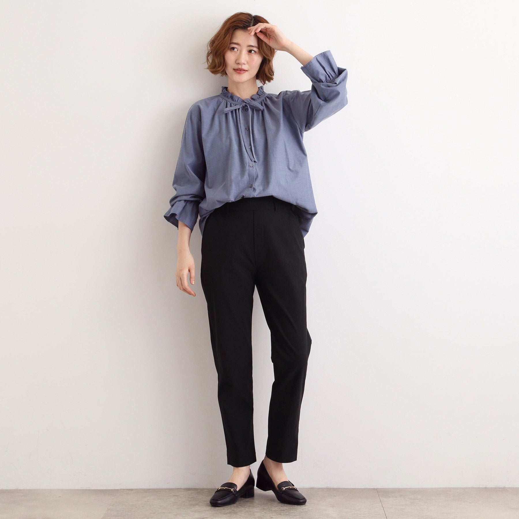 グローブ grove 【多機能】裏起毛ハイパーストレッチテーパードパンツ （ブラック(019)） ブラック(019)