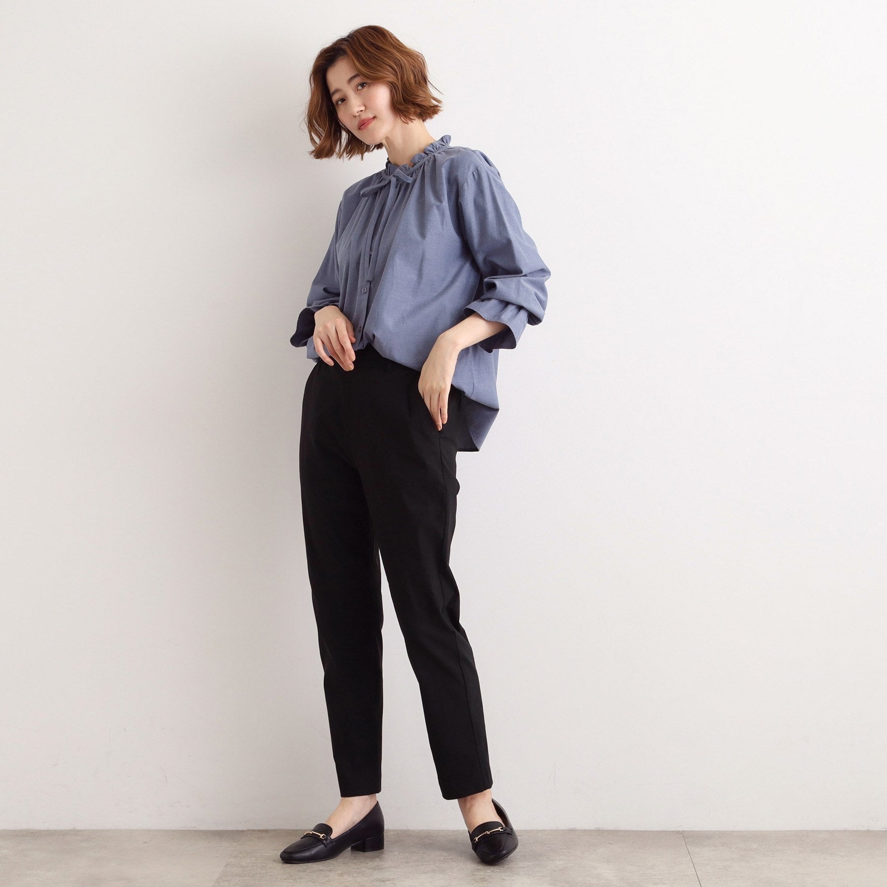 グローブ grove 【多機能】裏起毛ハイパーストレッチテーパードパンツ （ブラック(019)） ブラック(019)