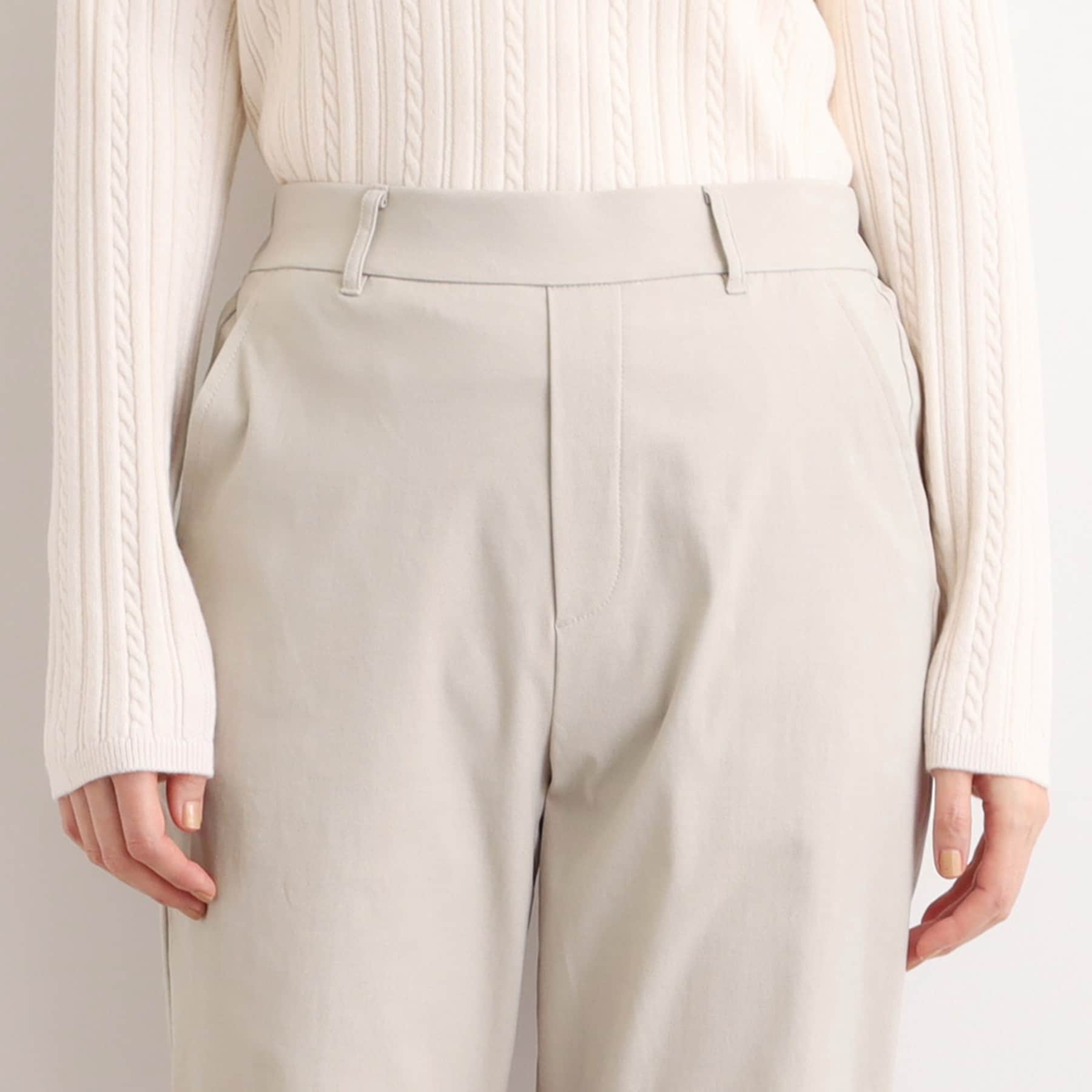 グローブ grove 【多機能】裏起毛ハイパーストレッチテーパードパンツ （ブラック(019)） ブラック(019)