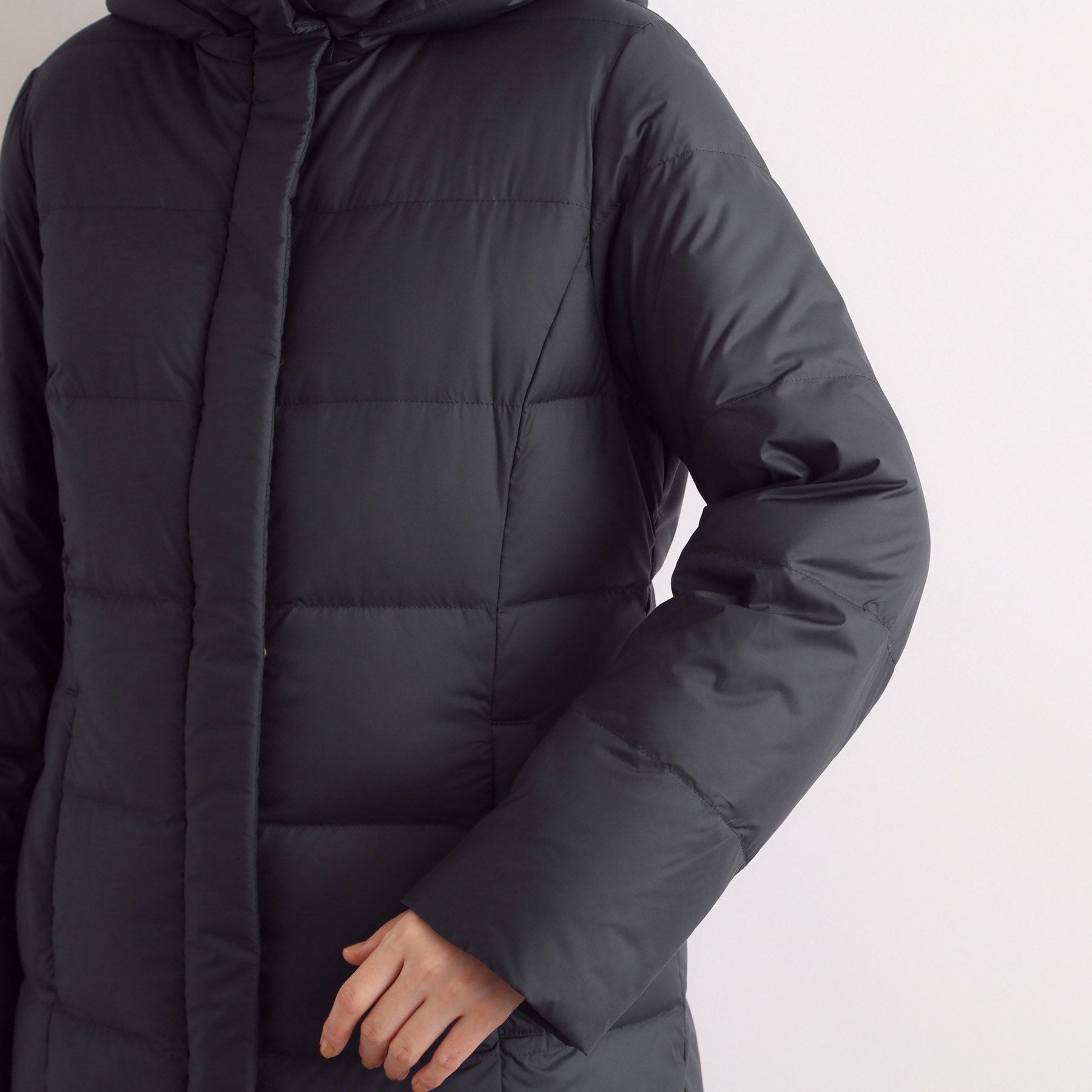 グローブ grove 【800FP・多機能】つつまれダウンロング （ネイビー(094)） ネイビー(094)