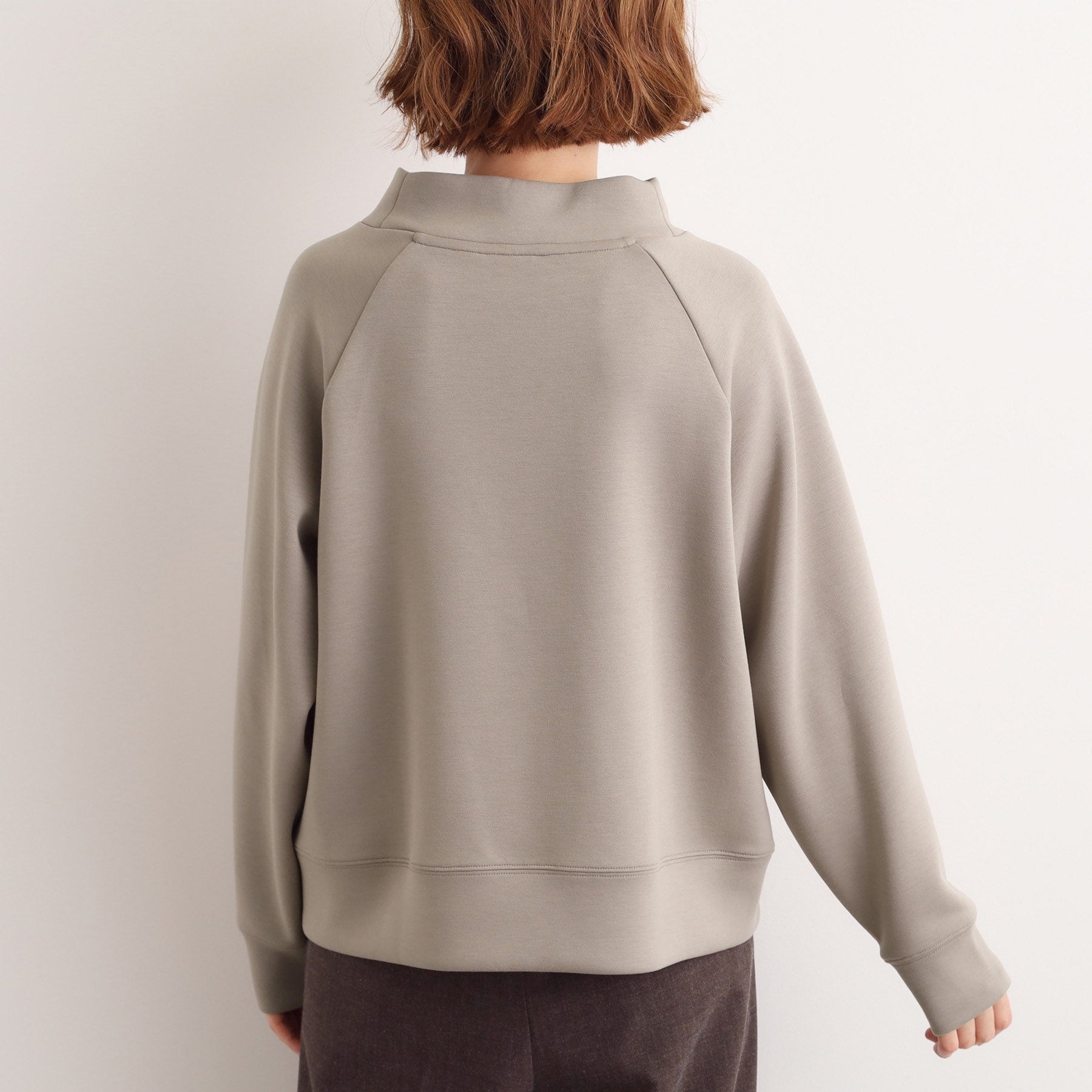 グローブ grove モックネックダンボールスウェット （アイシーピンク(070)） アイシーピンク(070)