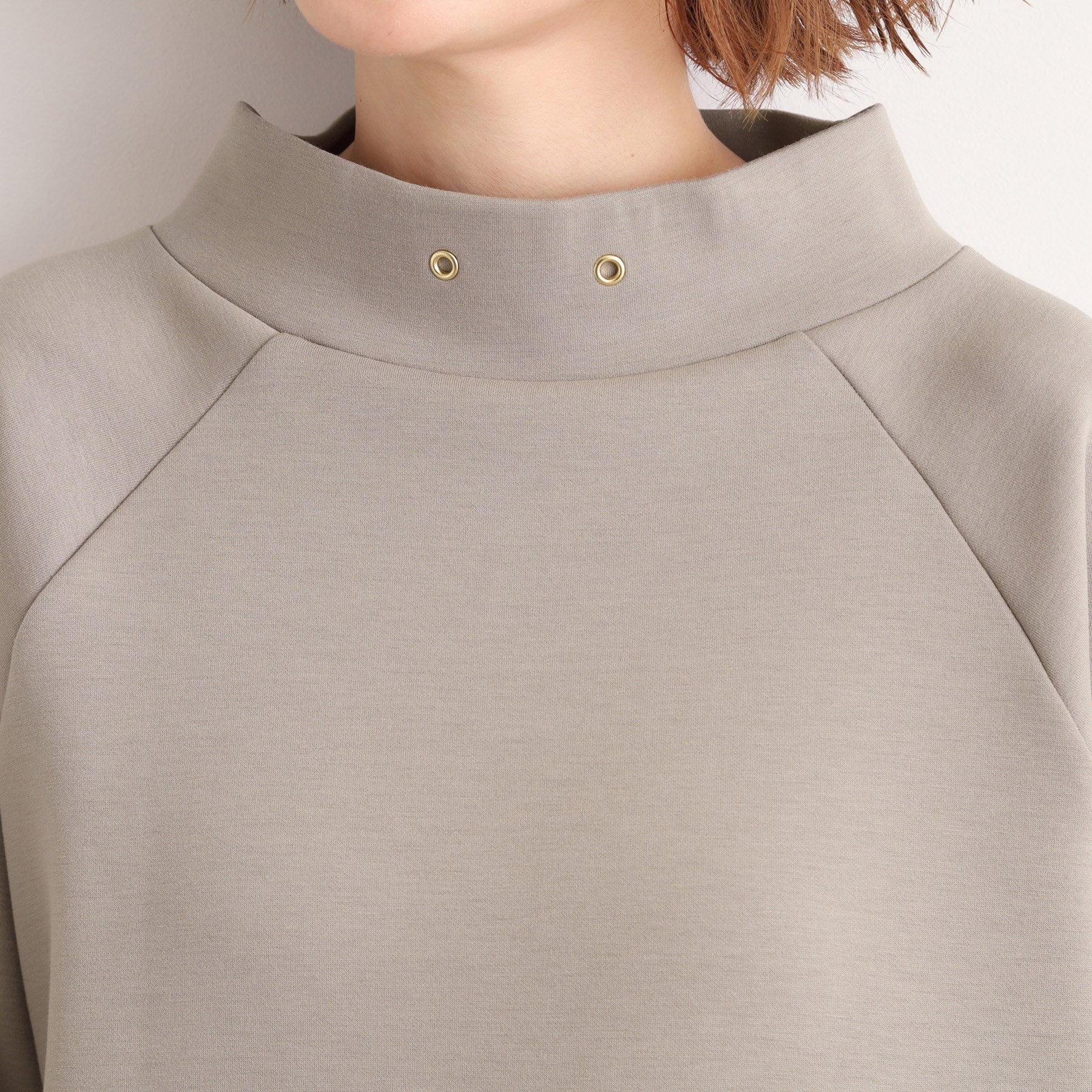 グローブ grove モックネックダンボールスウェット （アイシーピンク(070)） アイシーピンク(070)