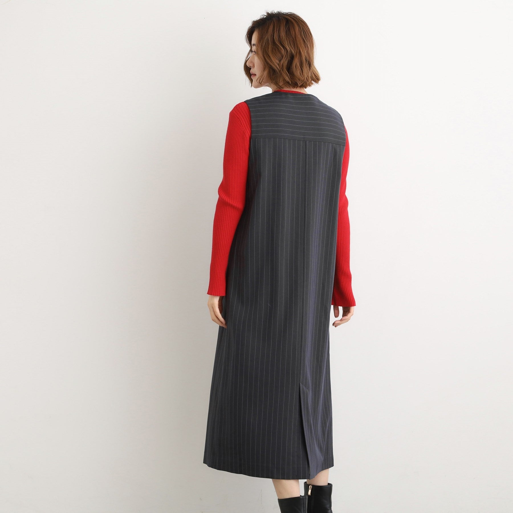 グローブ grove 2WAYネックジャンドレ （ブラック(019)） ブラック(019)