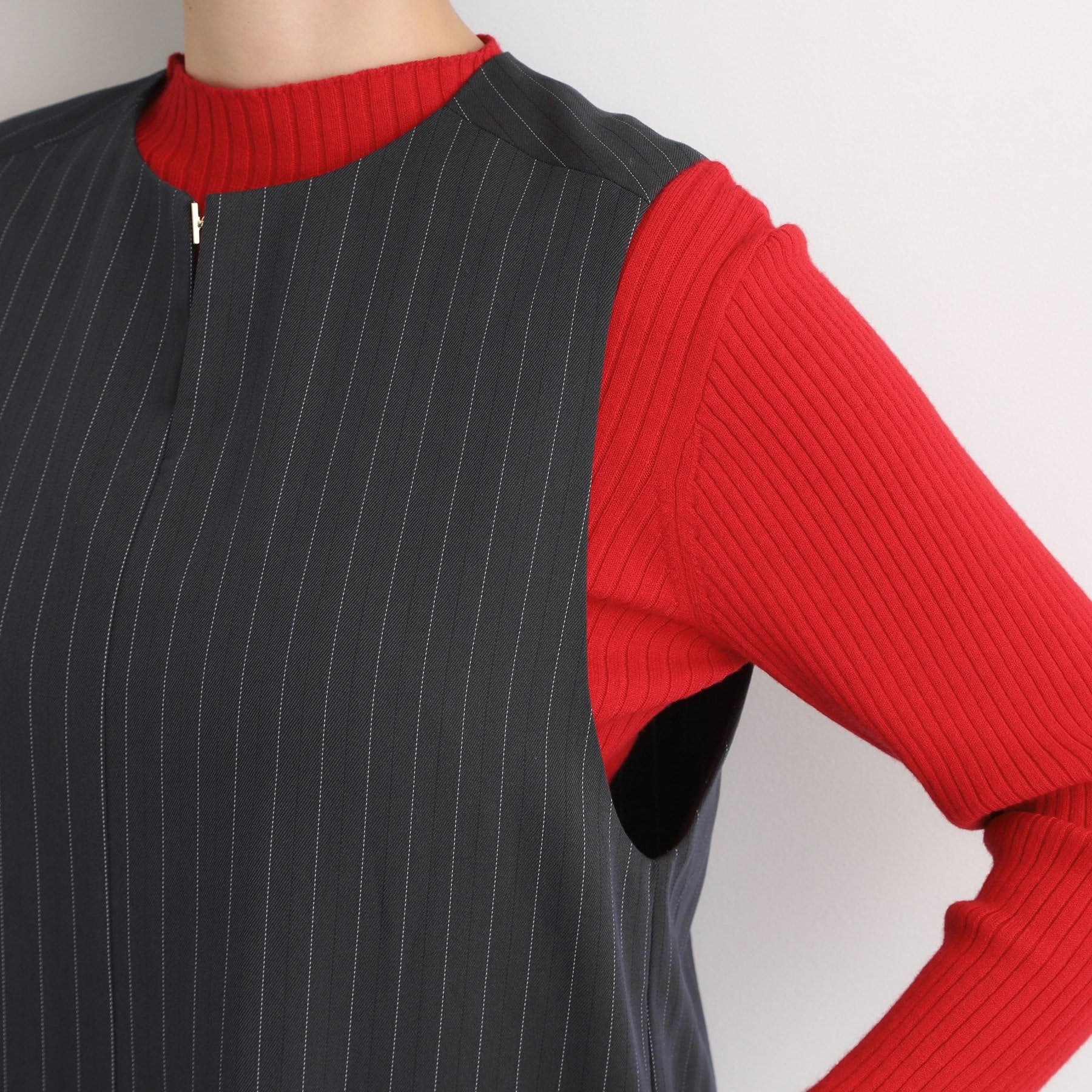 グローブ grove 2WAYネックジャンドレ （ブラック(019)） ブラック(019)