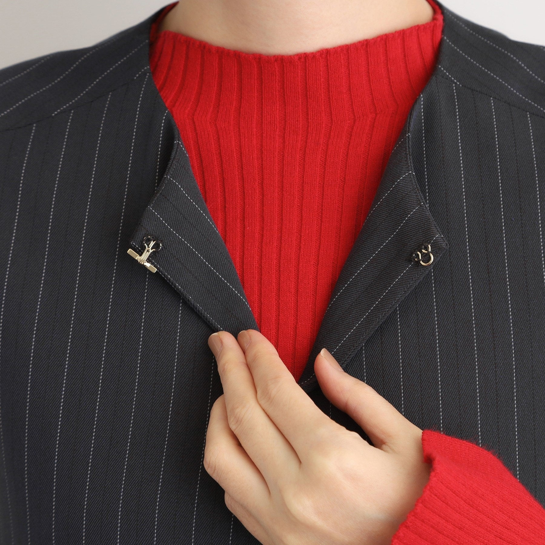 グローブ grove 2WAYネックジャンドレ （ブラック(019)） ブラック(019)