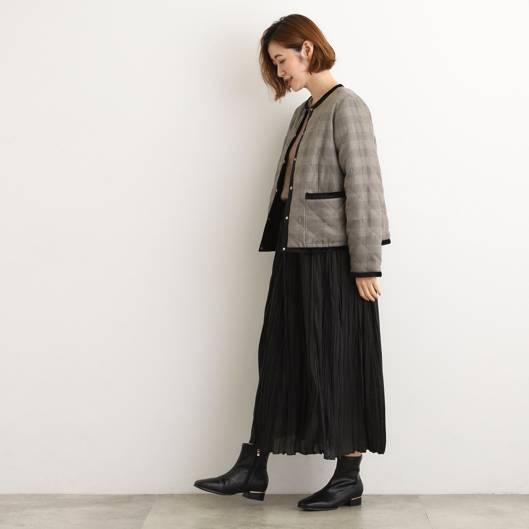 グローブ grove 2WAYキルトリバーシブルジャケット （ブラック(219)） ブラック(219)