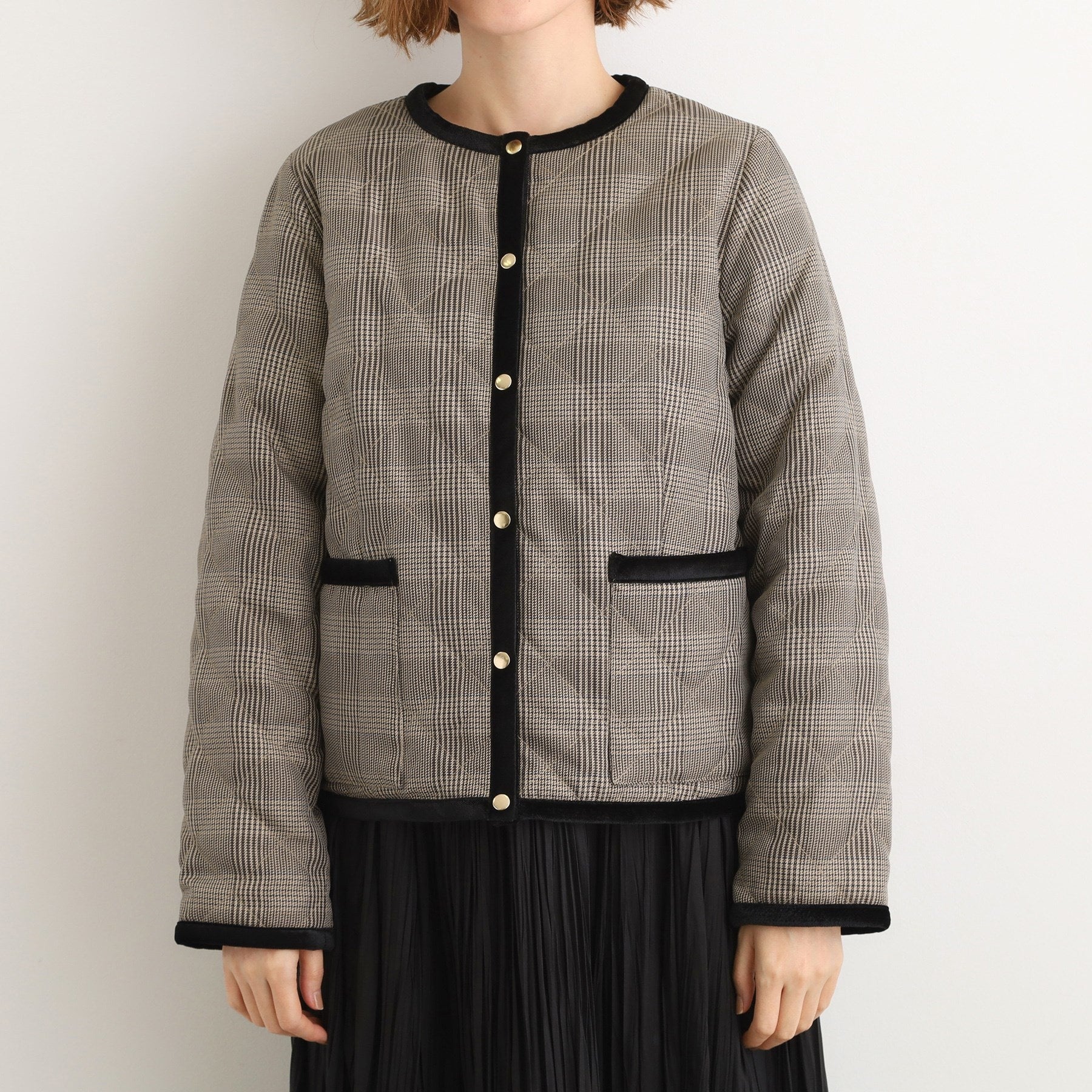 グローブ grove 2WAYキルトリバーシブルジャケット （ブラック(219)） ブラック(219)