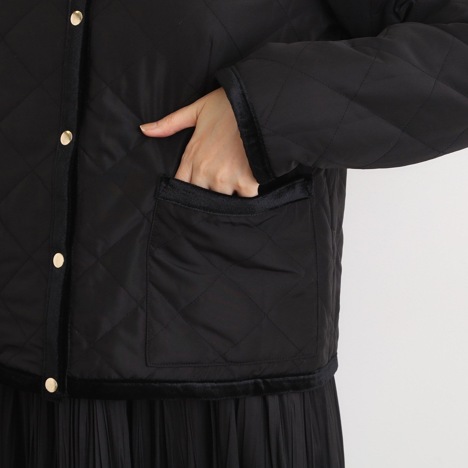 グローブ grove 2WAYキルトリバーシブルジャケット （ブラック(219)） ブラック(219)