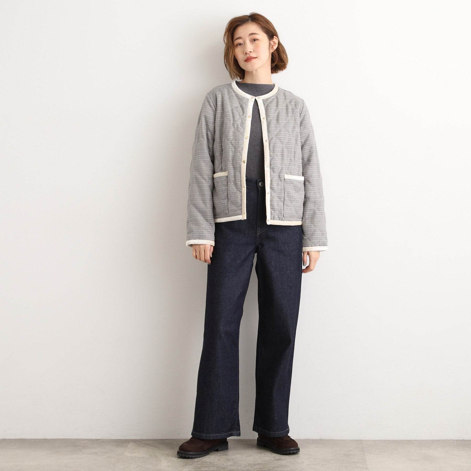 グローブ grove 2WAYキルトリバーシブルジャケット （ブラック(219)） ブラック(219)