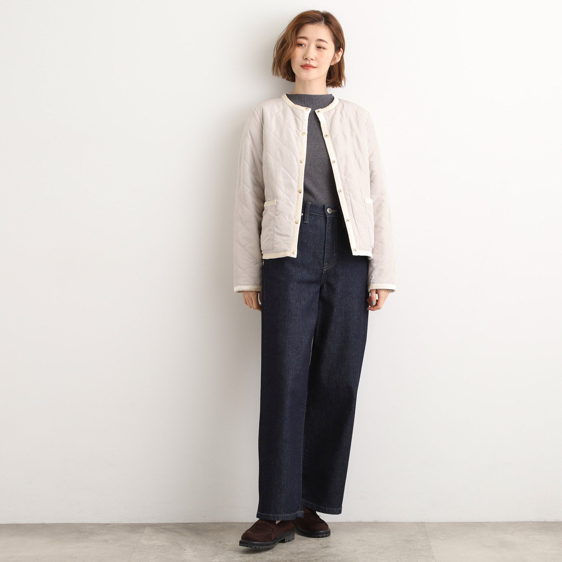 グローブ grove 2WAYキルトリバーシブルジャケット （ブラック(219)） ブラック(219)