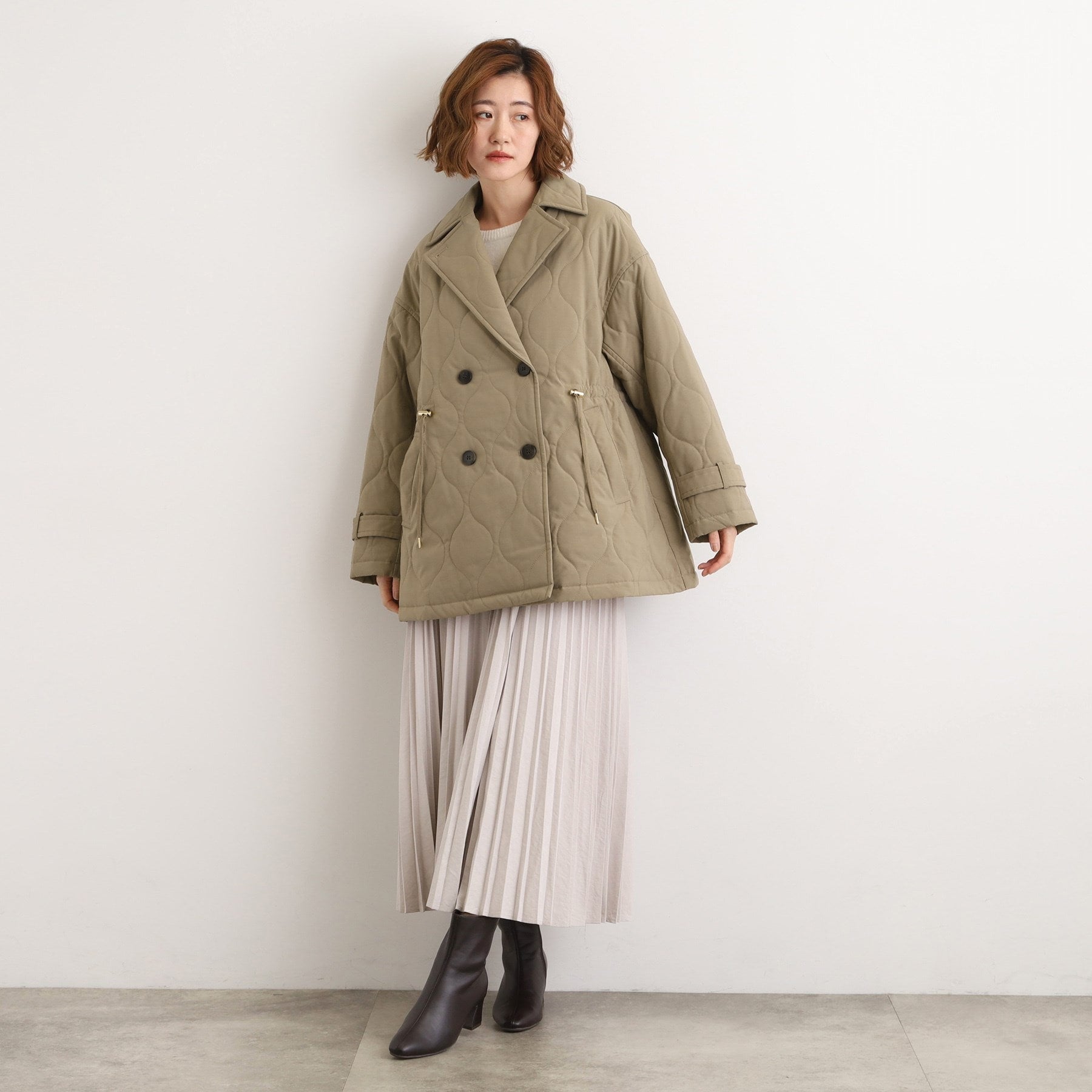 グローブ grove キルティングPコートジャケット （ブラック(019)） ブラック(019)