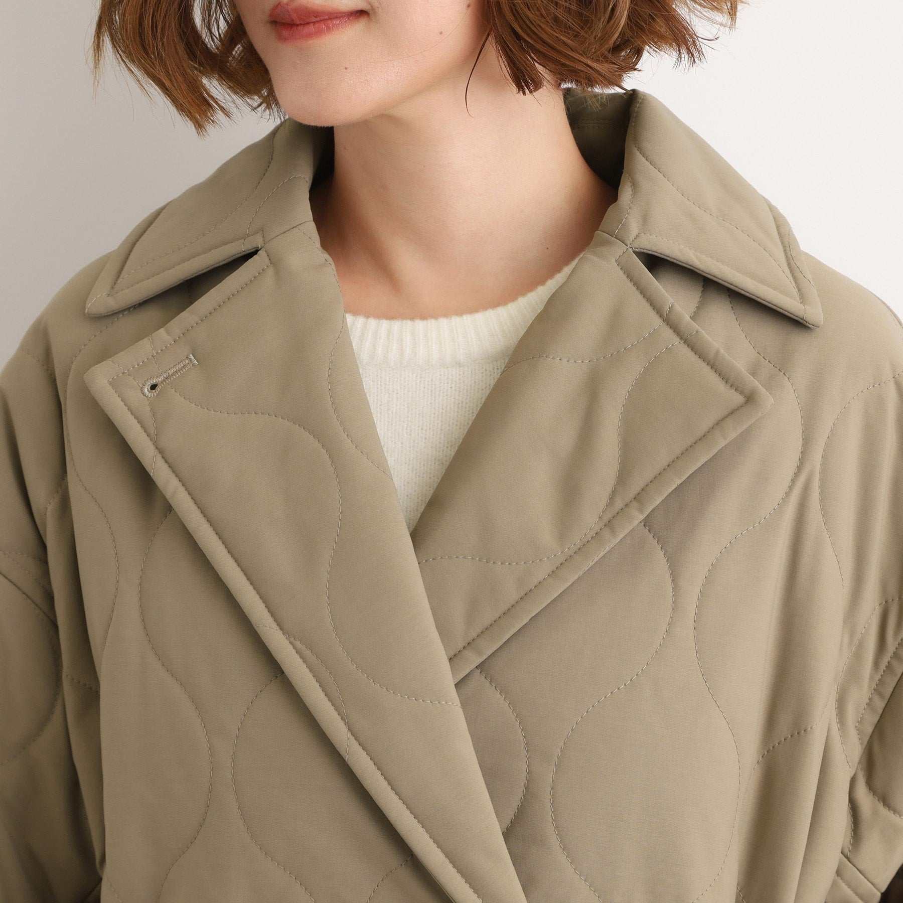 グローブ grove キルティングPコートジャケット （ブラック(019)） ブラック(019)