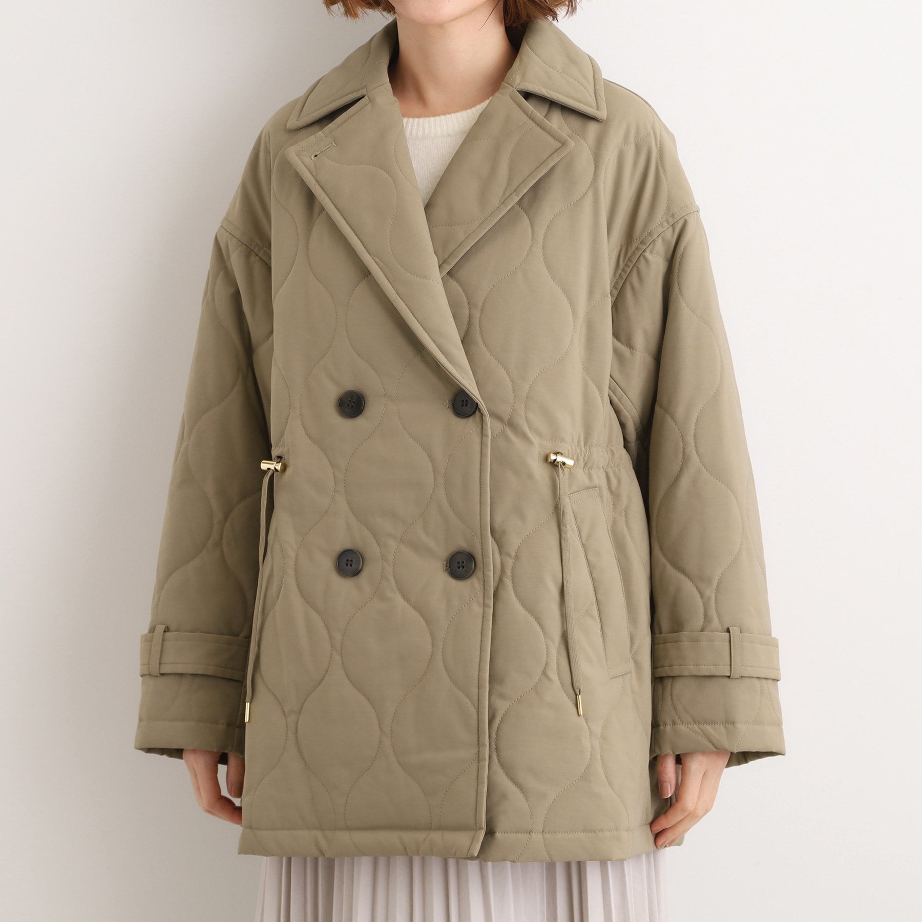 グローブ grove キルティングPコートジャケット （ブラック(019)） ブラック(019)