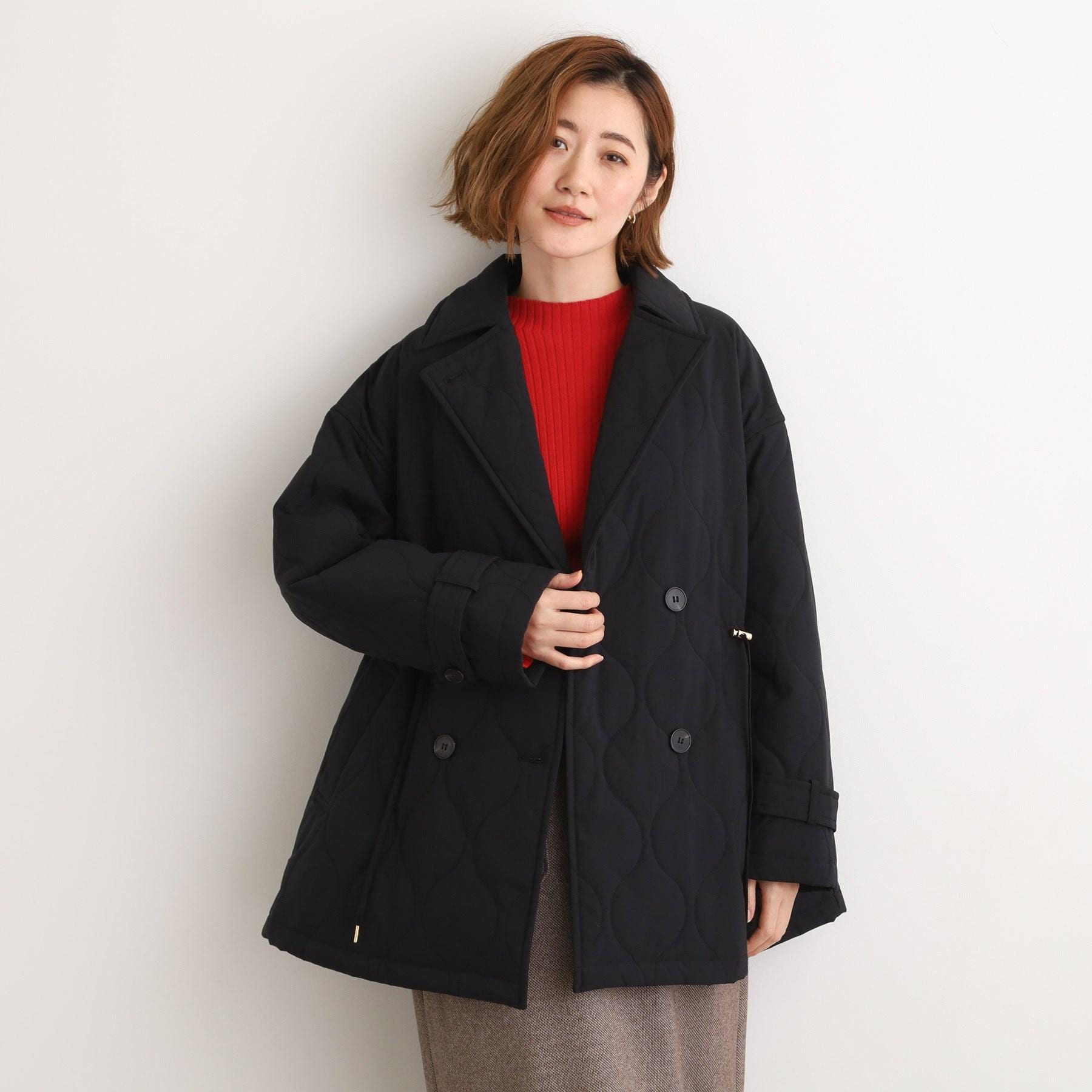 グローブ grove キルティングPコートジャケット （ブラック(019)） ブラック(019)