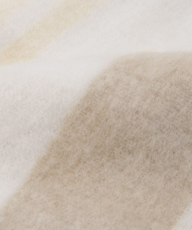 グローブ grove ボリュームフリンジチェックマフラー （ライトベージュ(251)） ライトベージュ(251)