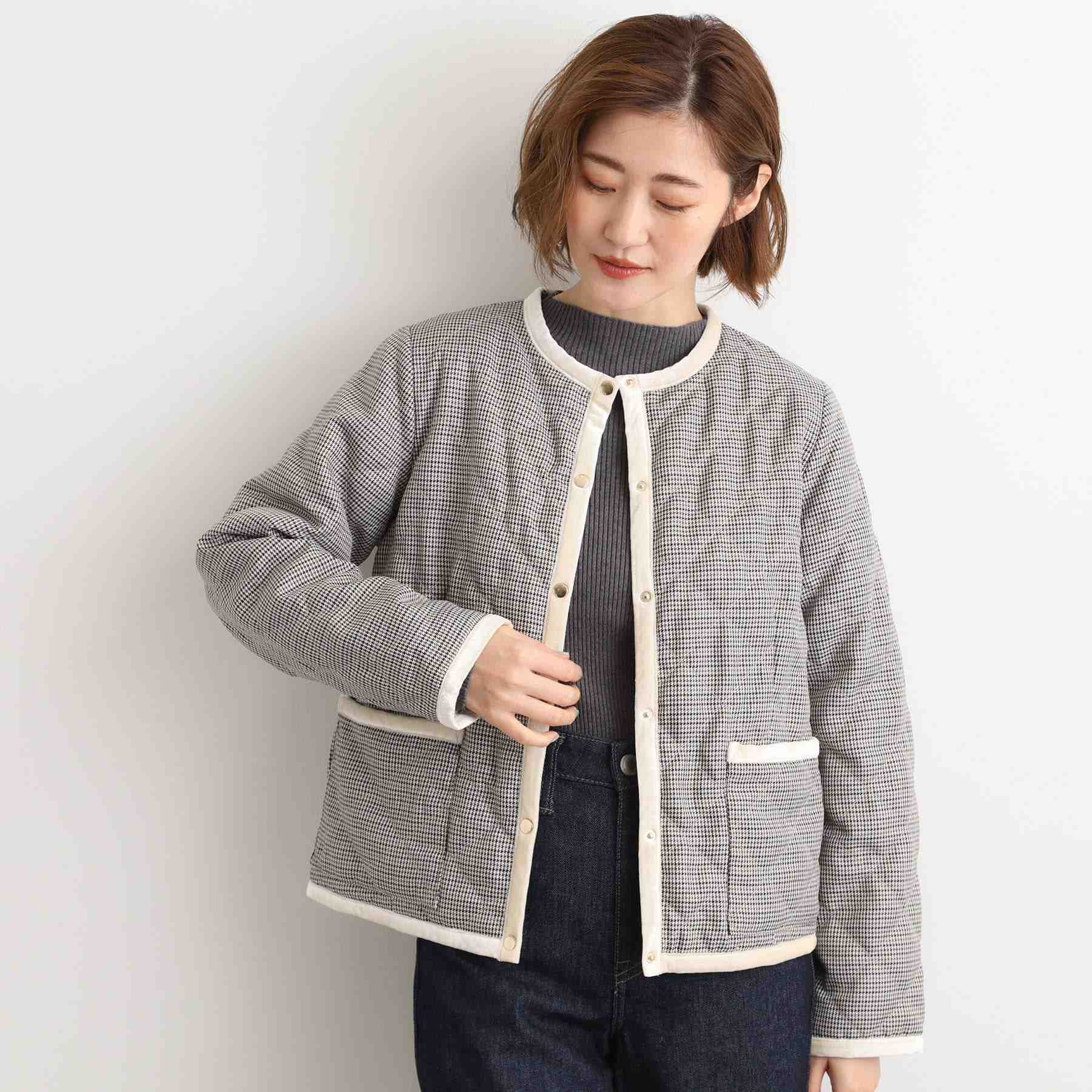 グローブ grove 2WAYキルトリバーシブルジャケット （オフ(204)） オフ(204)