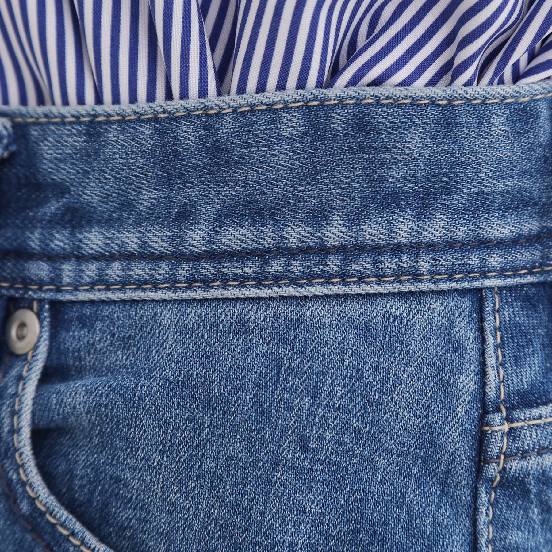 グローブ grove ストレートデニムパンツ （ブルー(093)） ブルー(093)