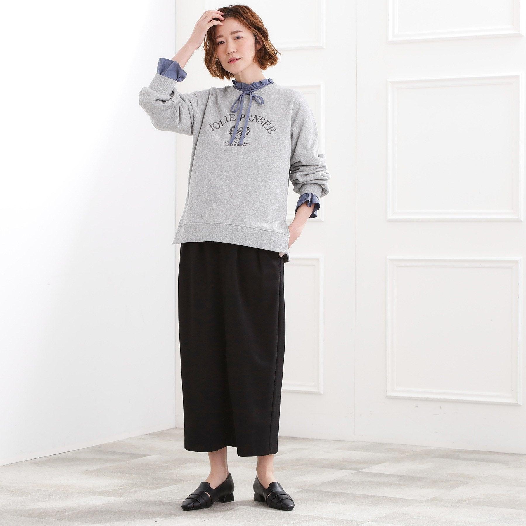 グローブ grove 刺繍ロゴ裏毛スウェットプルオーバー （グレー(012)） グレー(012)